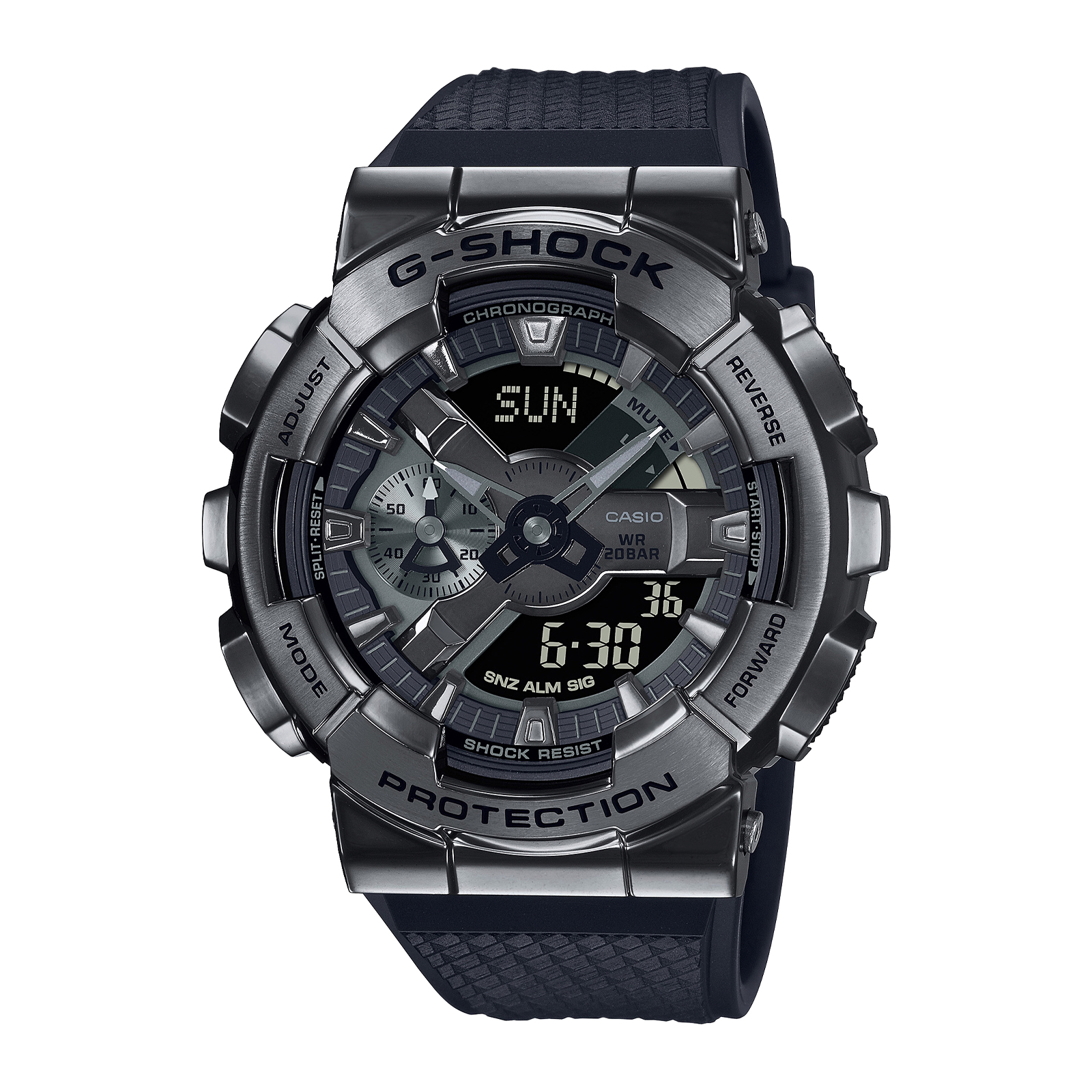 Reloj G-SHOCK GM-110BB-1A Resina/Acero Hombre Plateado