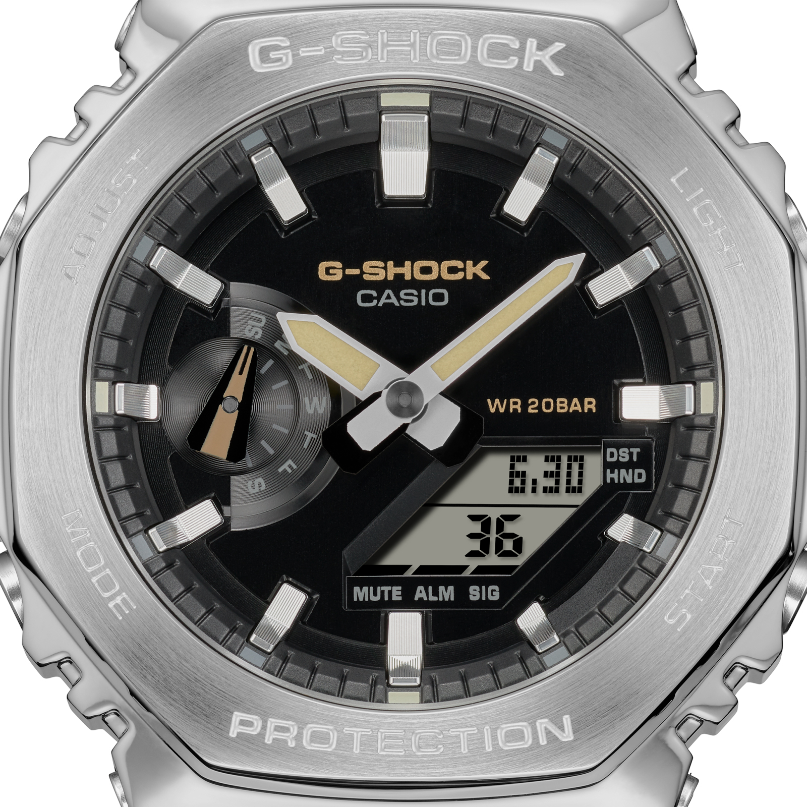 Reloj G-SHOCK GM-2100C-5A Resina/Acero Hombre Plateado