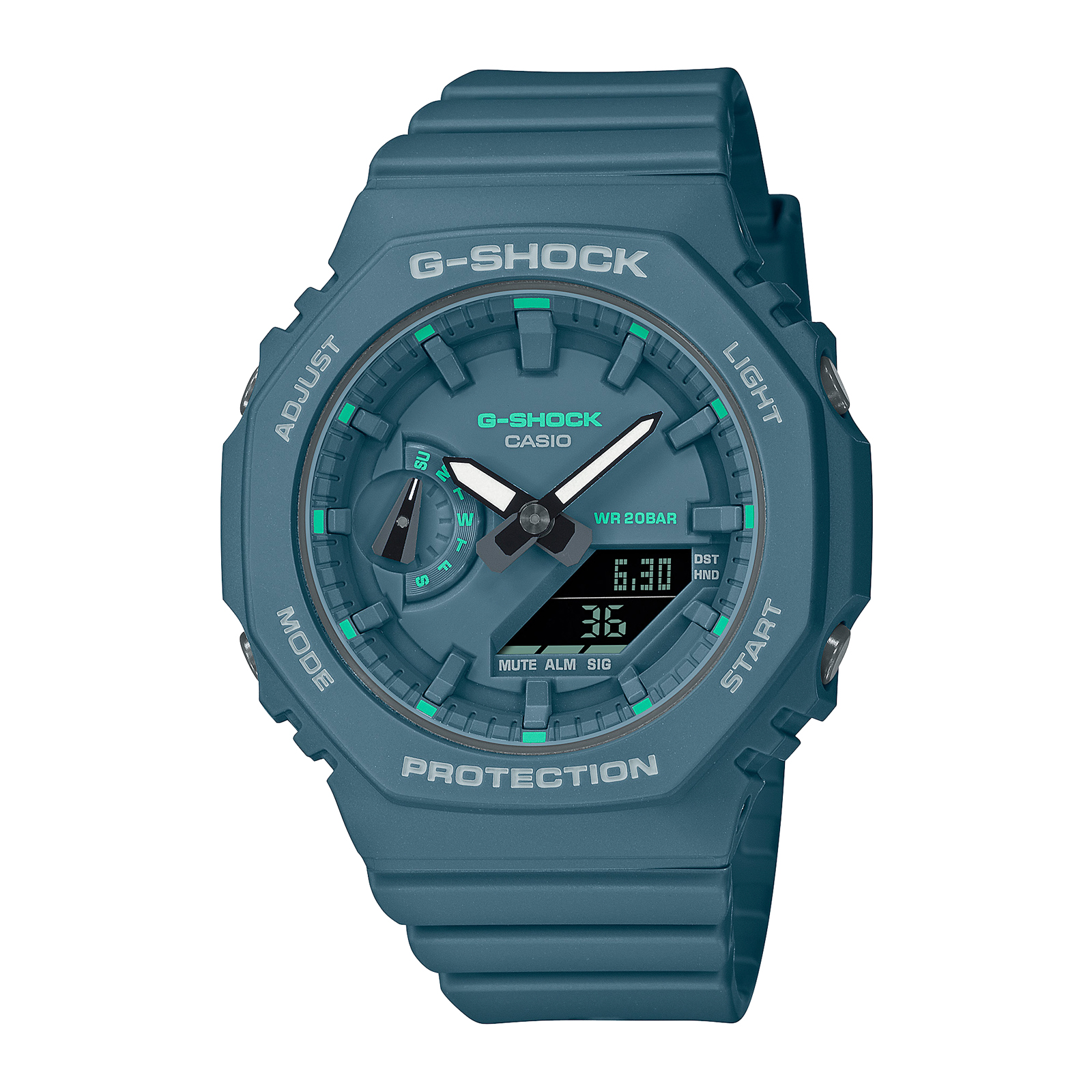 Reloj G-SHOCK GMA-S2100GA-3A Carbono/Acero Mujer Verde