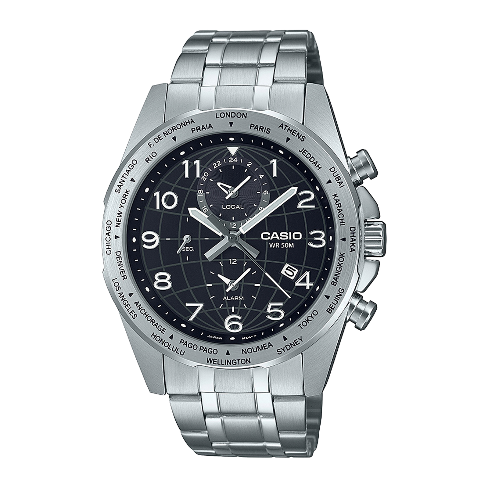 Reloj CASIO MTP-W500D-1A Acero Hombre plateado - Btime