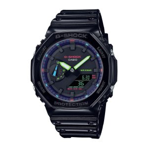 Reloj G-SHOCK GA-2100RGB-1A Carbono/Resina Hombre Negro