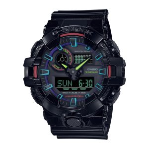 Reloj G-SHOCK GA-700RGB-1A Resina Hombre Negro