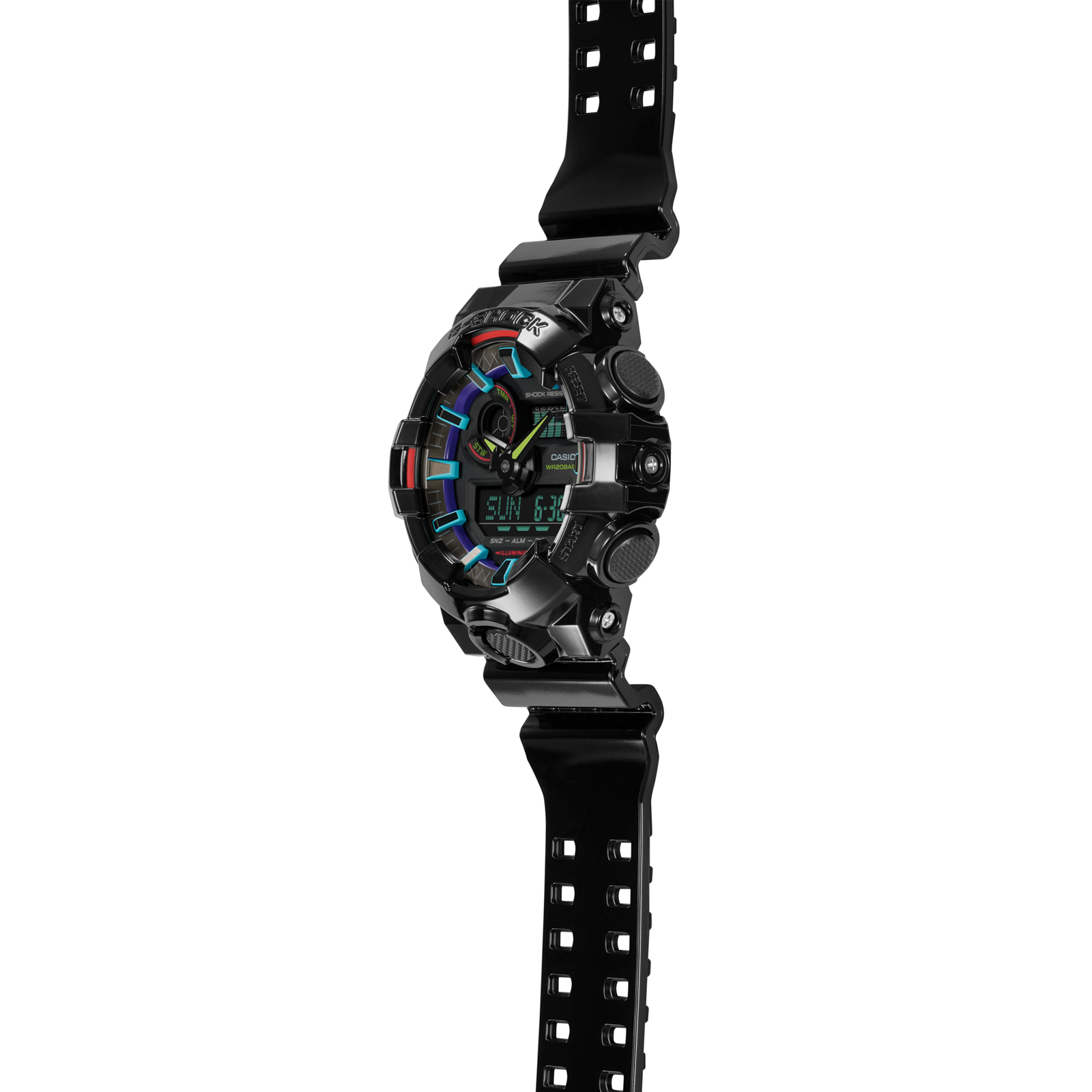 Reloj G-SHOCK GA-700RGB-1A Resina Hombre Negro