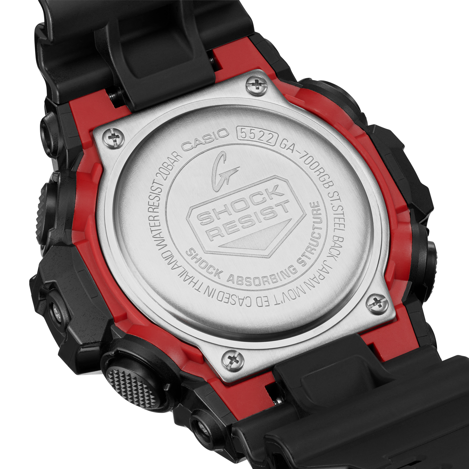 Reloj G-SHOCK GA-700RGB-1A Resina Hombre Negro