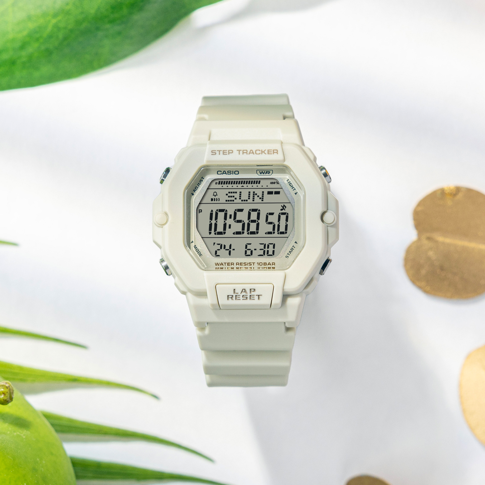 Reloj CASIO LWS-2200H-8A Resina Mujer Gris Claro