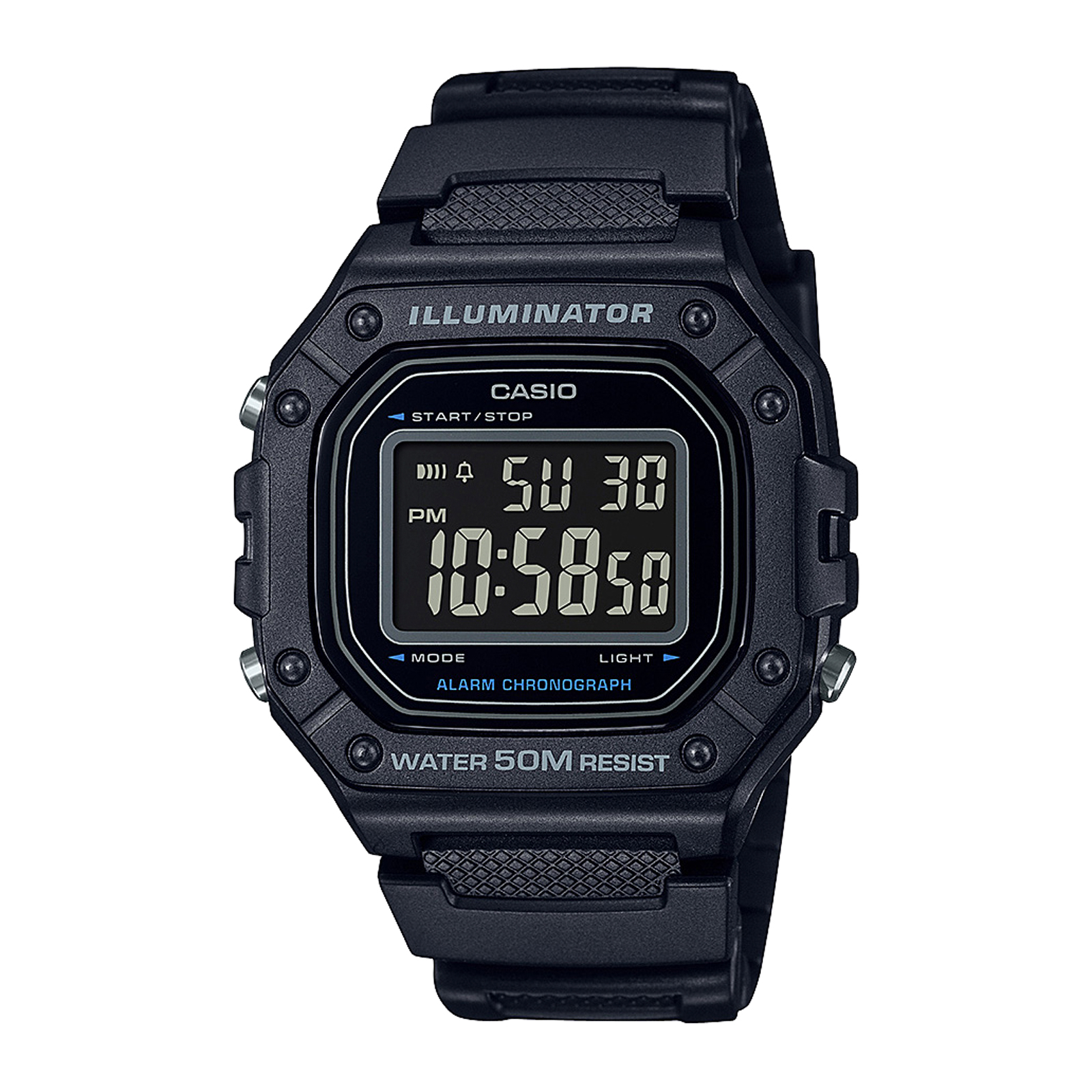 Reloj CASIO W-218H-1B Resina Hombre Negro