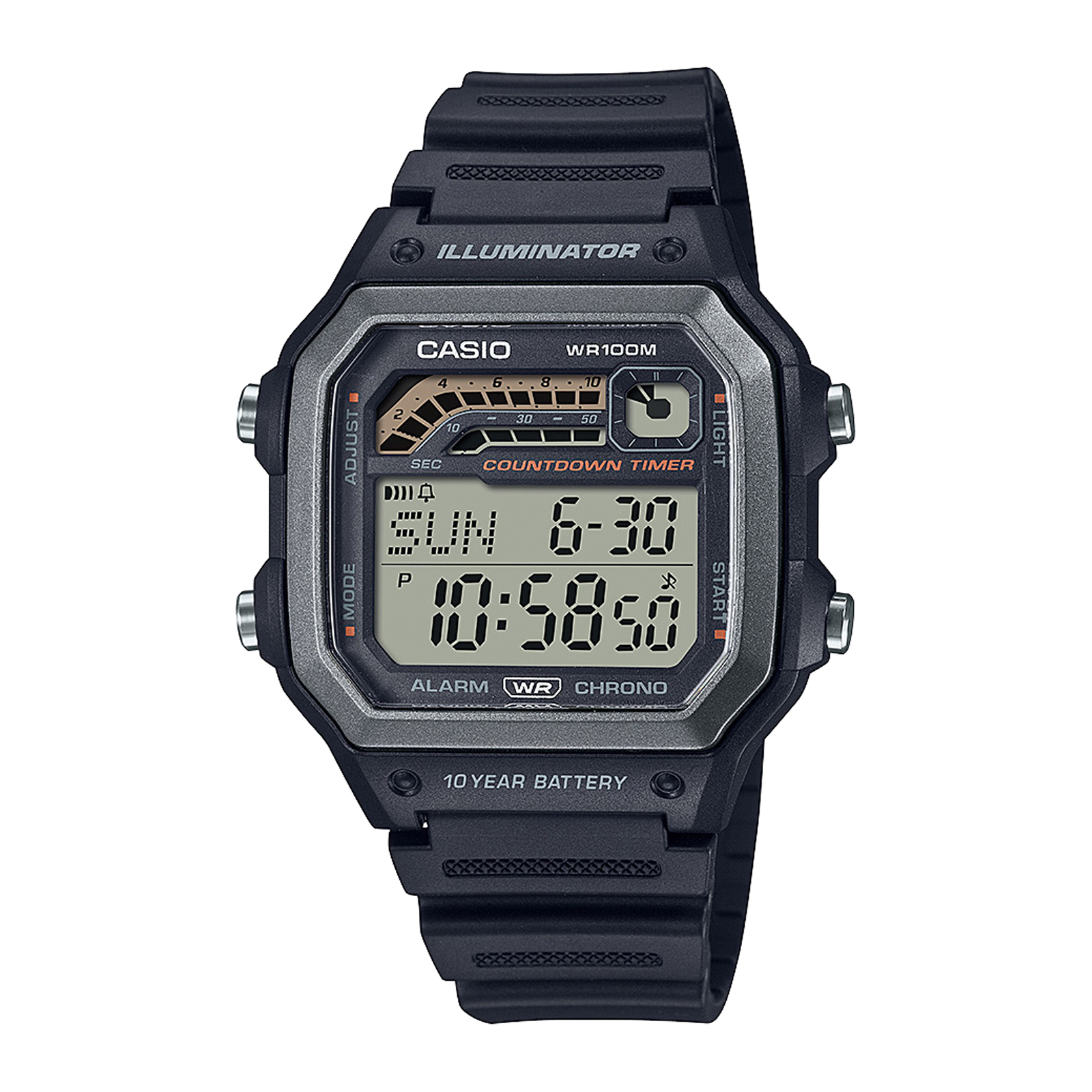 Reloj CASIO WS-1600H-1A Resina Hombre Negro