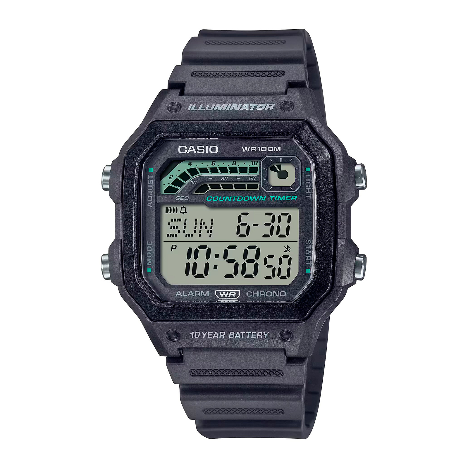 Reloj CASIO WS-1600H-8A Resina Hombre Gris