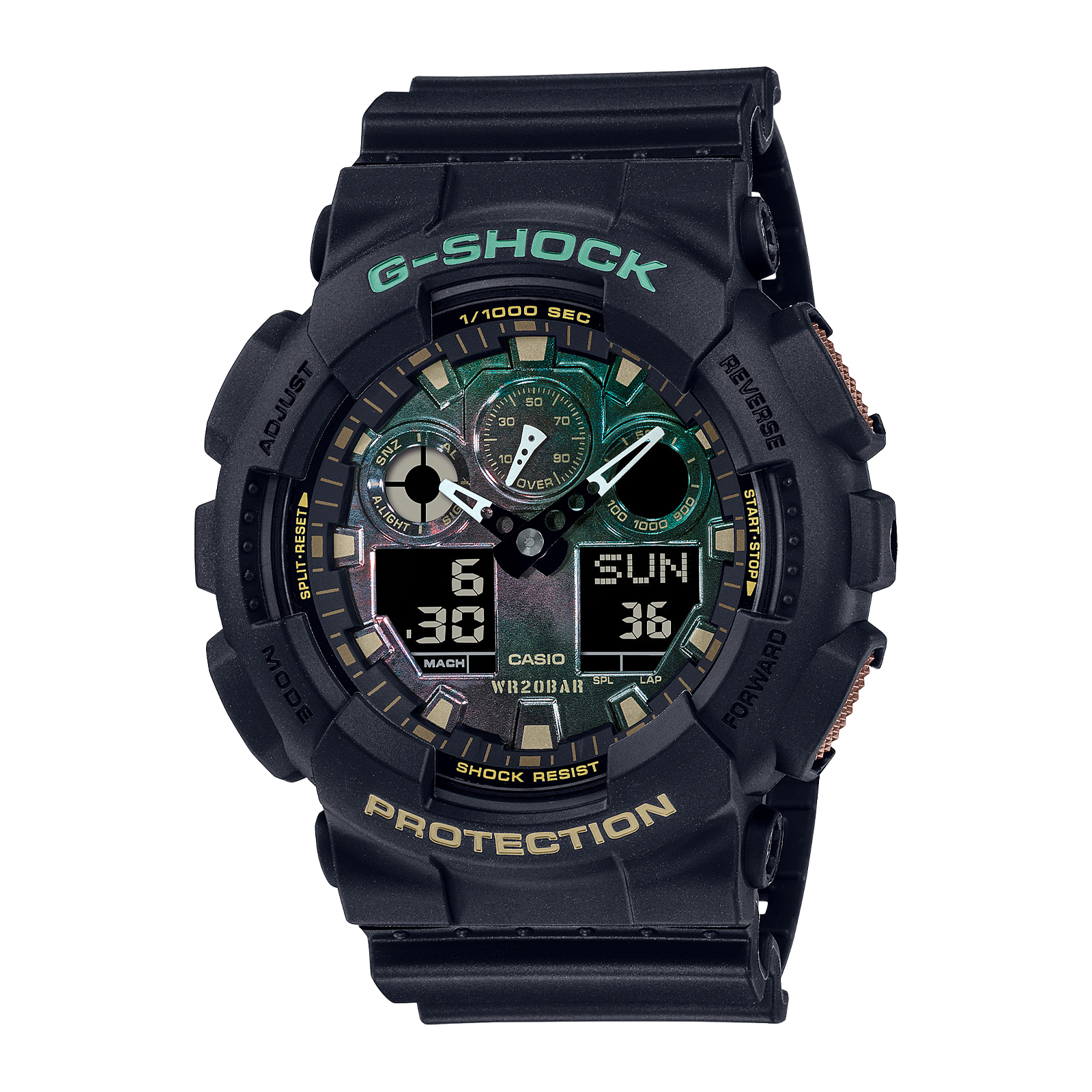 Reloj G-SHOCK GA-B2100C-9A Carbono/Resina Hombre Amarillo - Btime