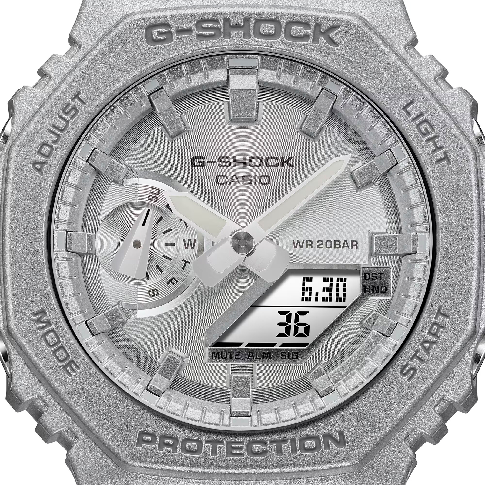 Reloj G-SHOCK GA-2100FF-8A Carbono/Resina Hombre Plateado