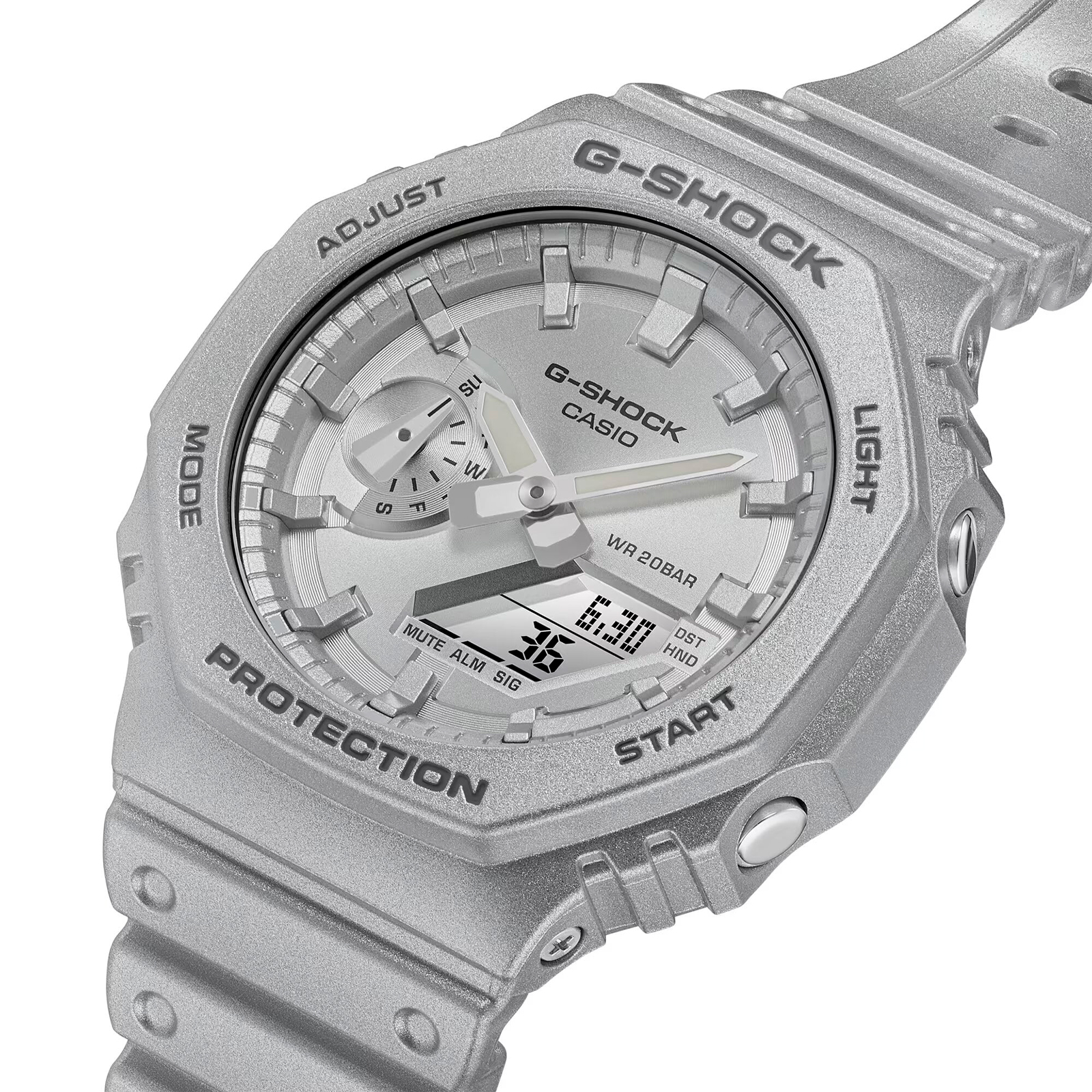 Reloj G-SHOCK GA-2100FF-8A Carbono/Resina Hombre Plateado