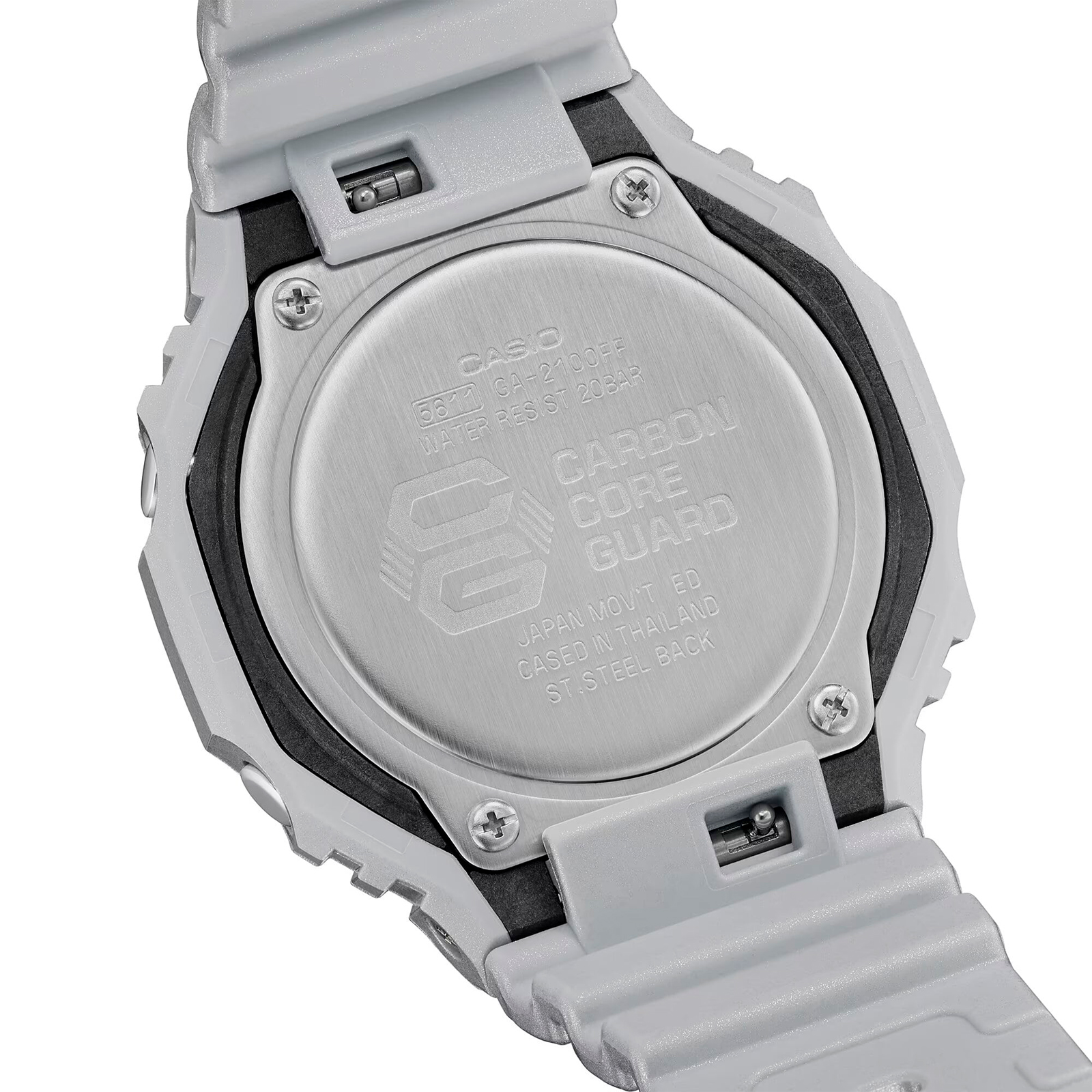 Reloj G-SHOCK GA-2100FF-8A Carbono/Resina Hombre Plateado