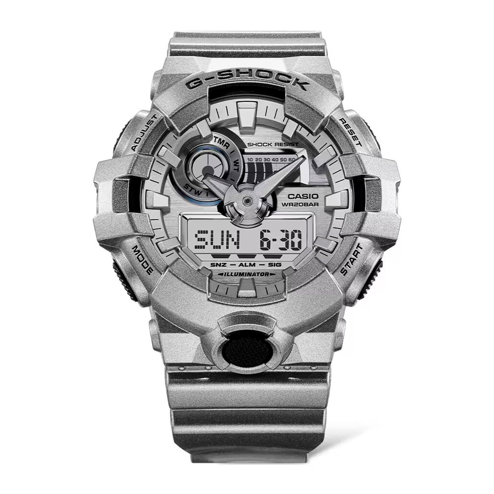 Reloj G-SHOCK GA-700FF-8A Resina Hombre Plateado