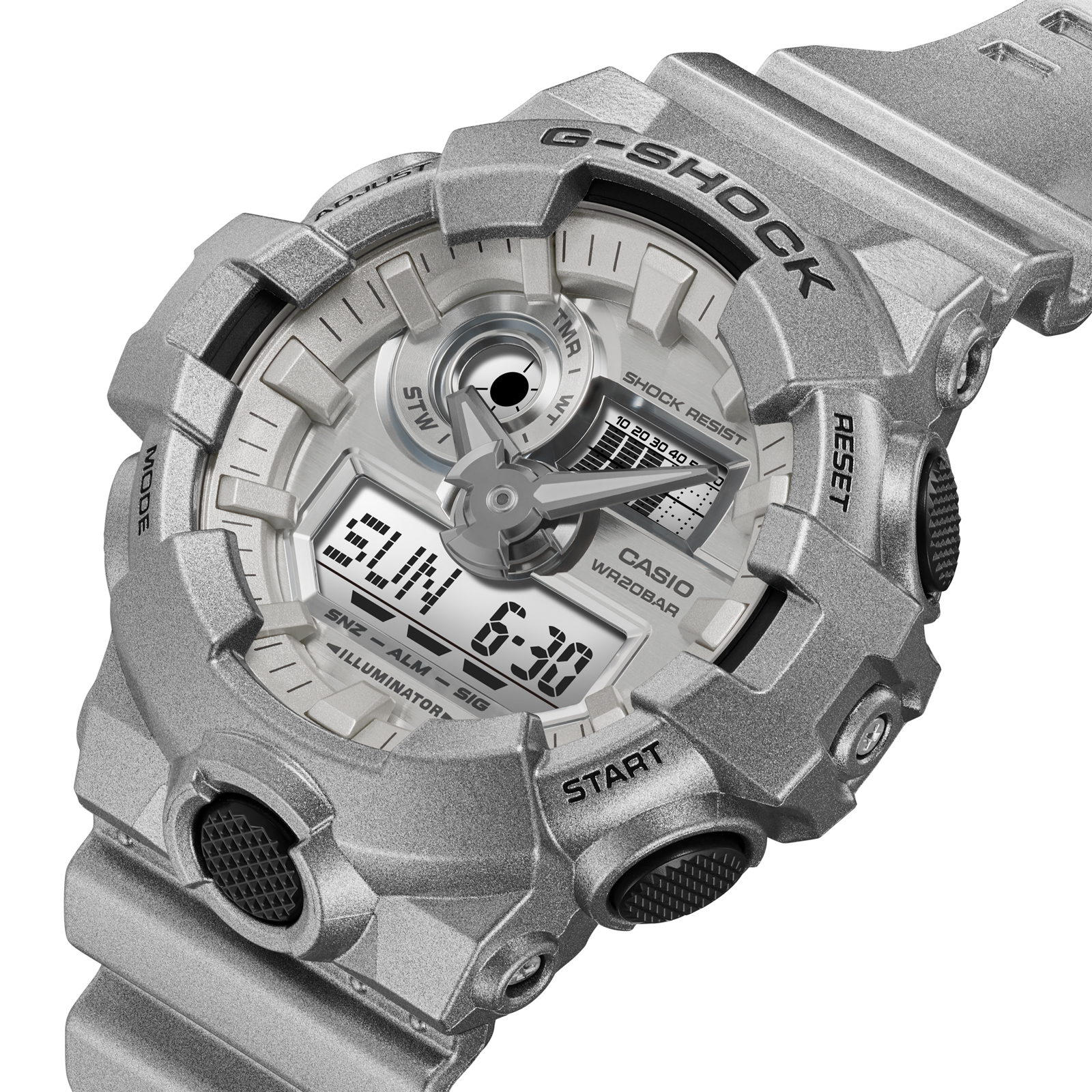 Reloj G-SHOCK GA-700FF-8A Resina Hombre Plateado