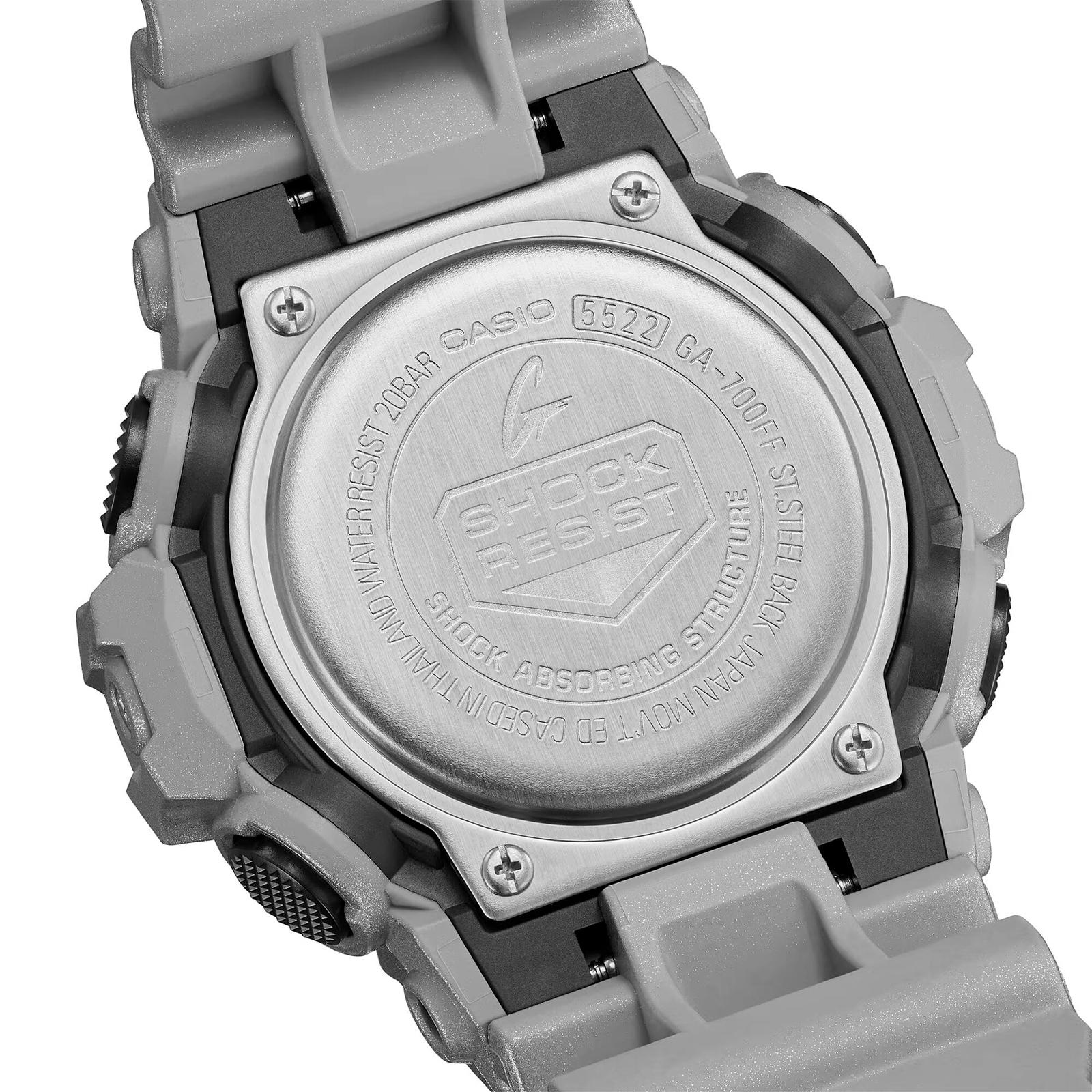 Reloj G-SHOCK GA-700FF-8A Resina Hombre Plateado