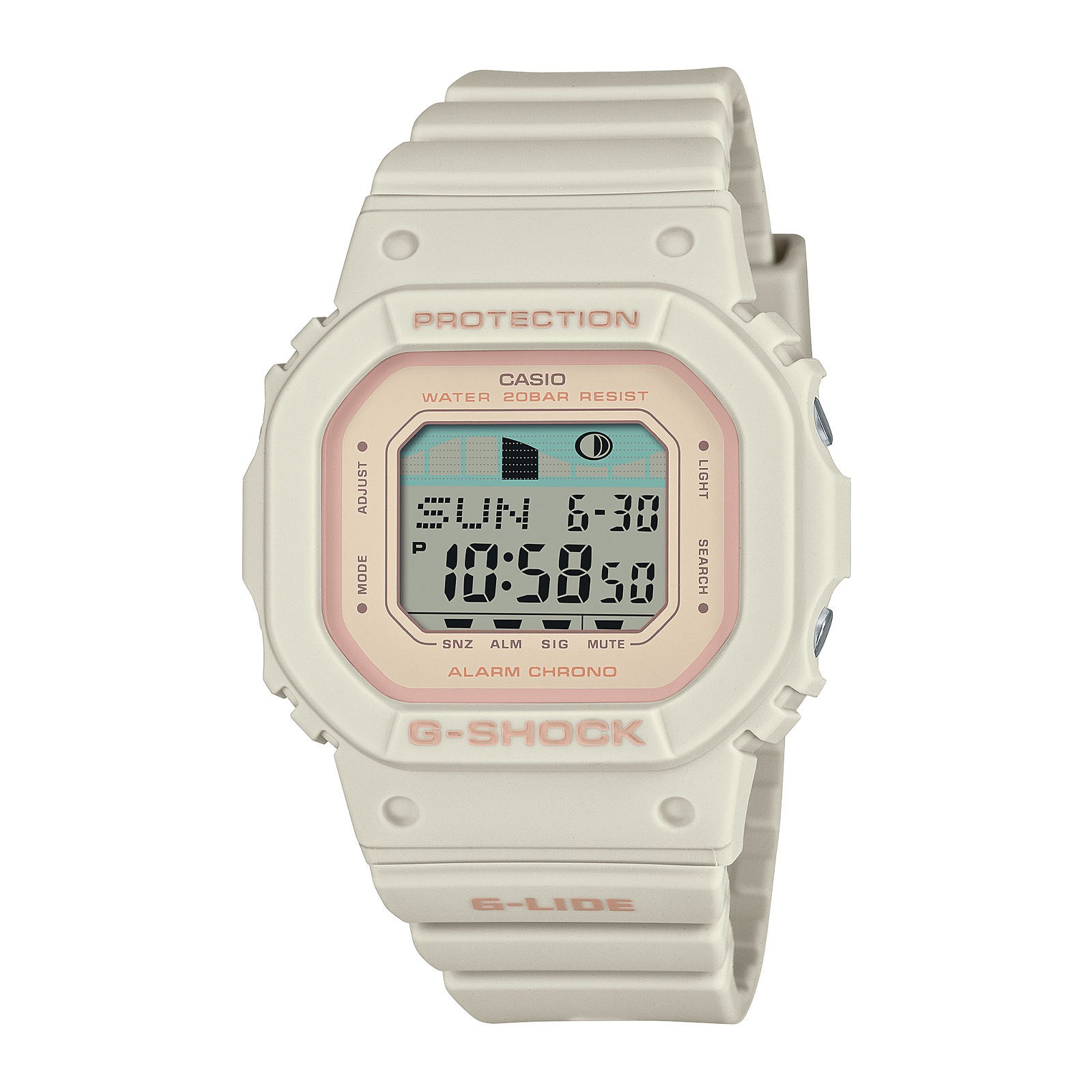Reloj G-SHOCK GLX-S5600-7D Resina Hombre Blanco