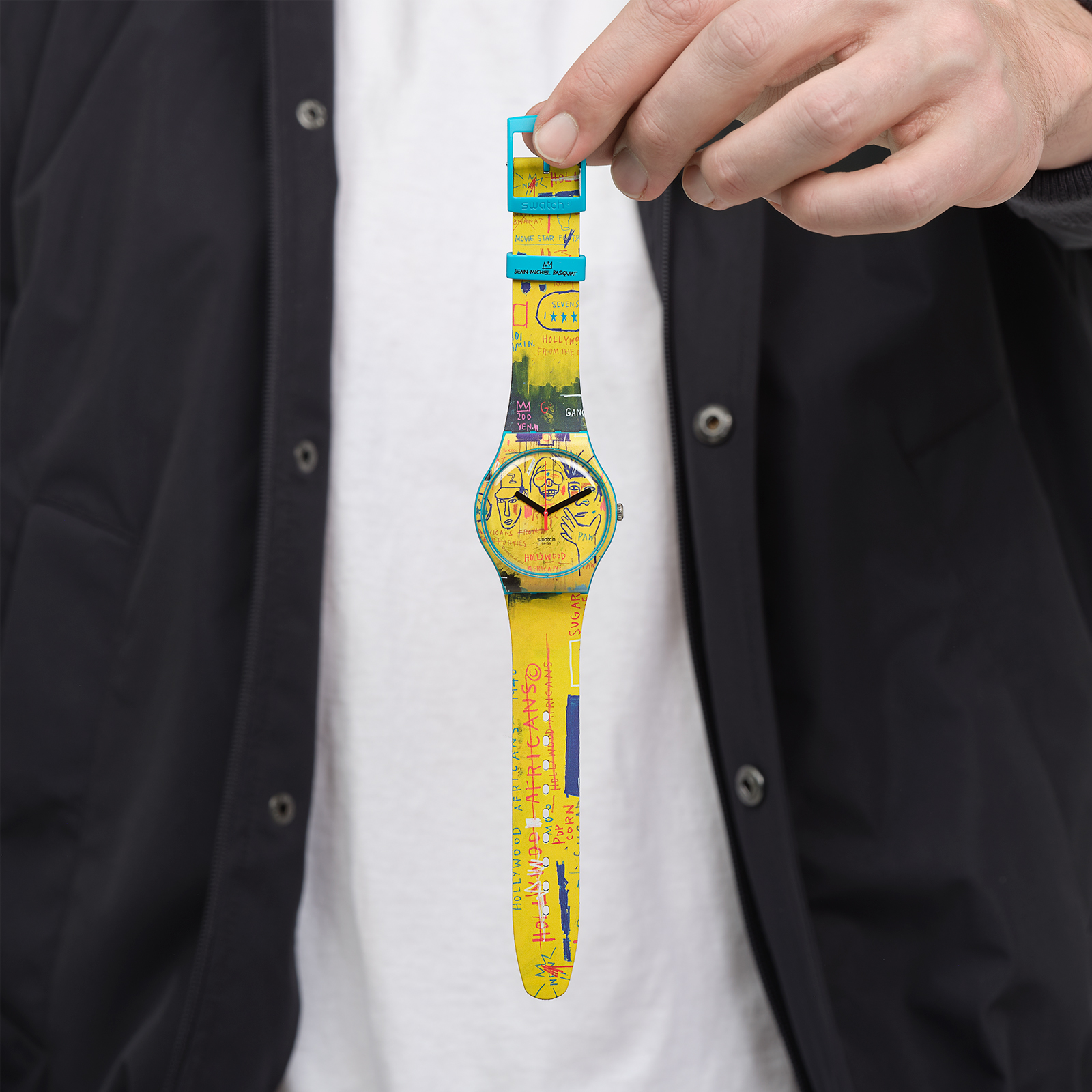 Reloj SWATCH HOLLYWOOD AFRICANS BY BASQUIAT SUOZ354 Amarillo