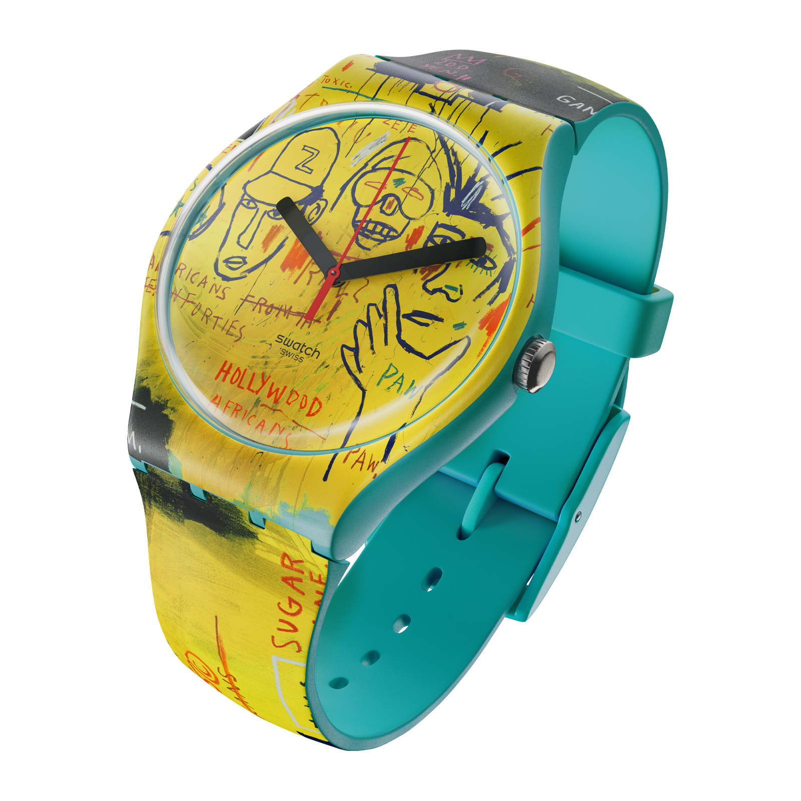 Reloj SWATCH HOLLYWOOD AFRICANS BY BASQUIAT SUOZ354 Amarillo