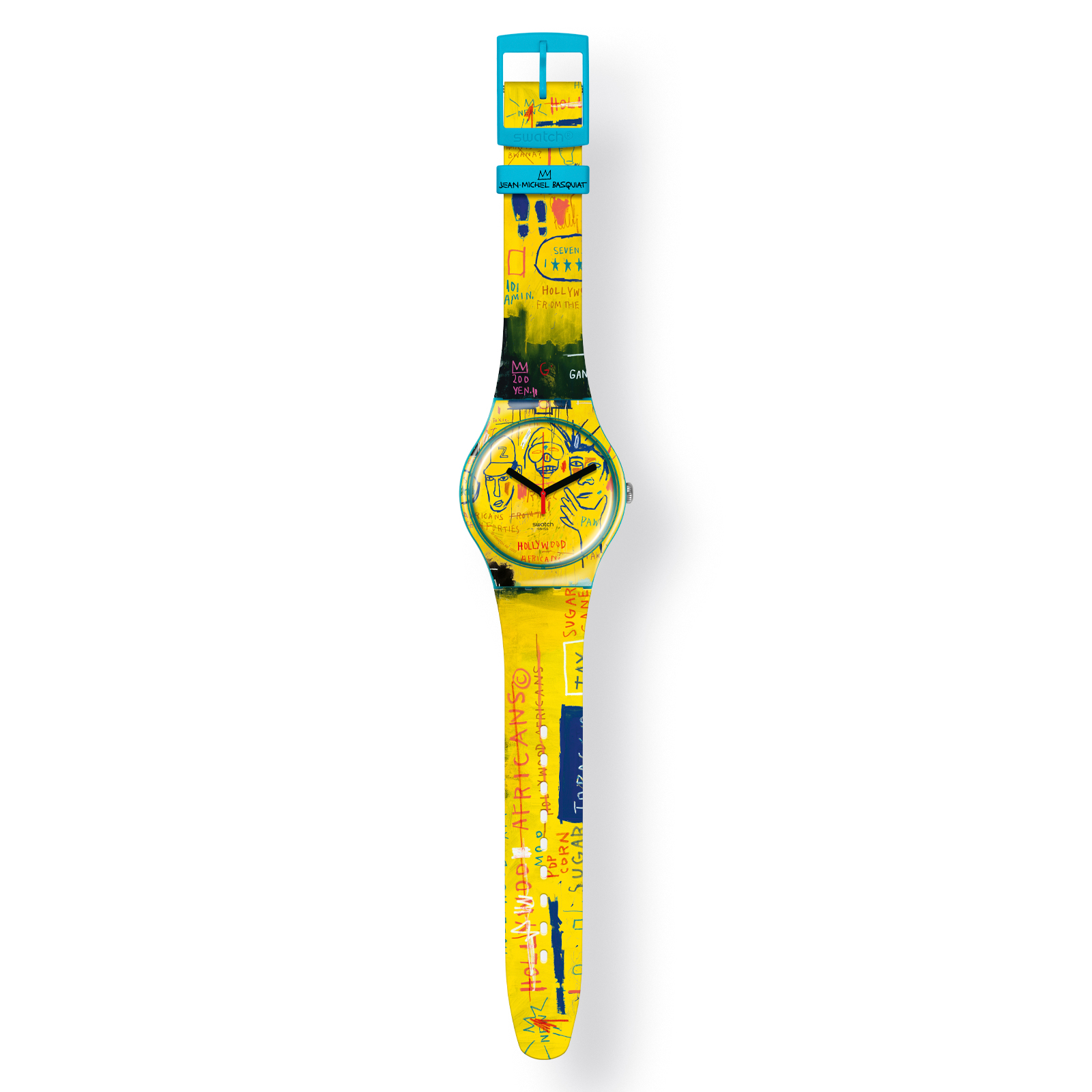 Reloj SWATCH HOLLYWOOD AFRICANS BY BASQUIAT SUOZ354 Amarillo