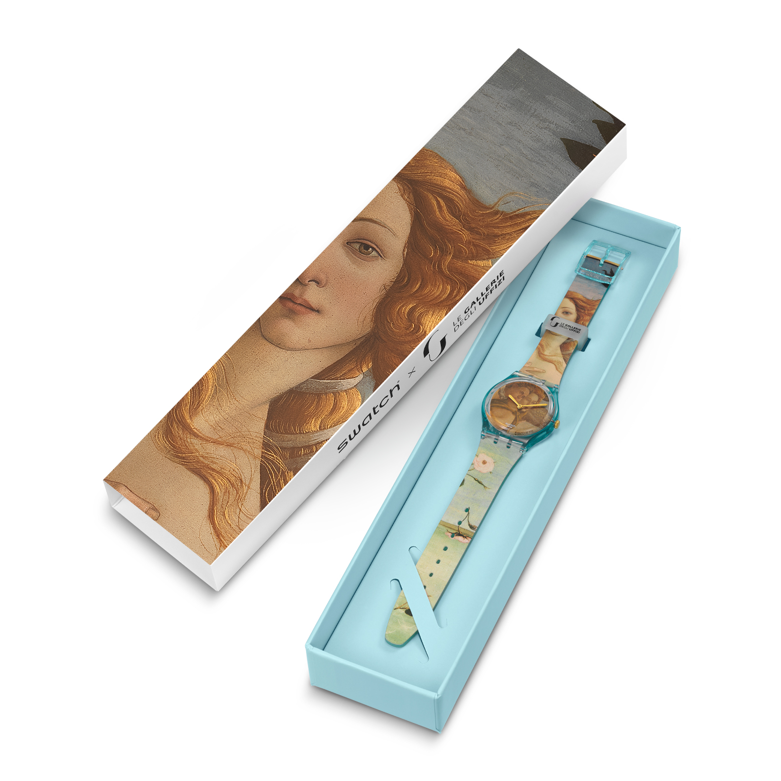 Reloj SWATCH NASCITA DI VENERE BY SANDRO BOTTICELLI GZ360 Celeste