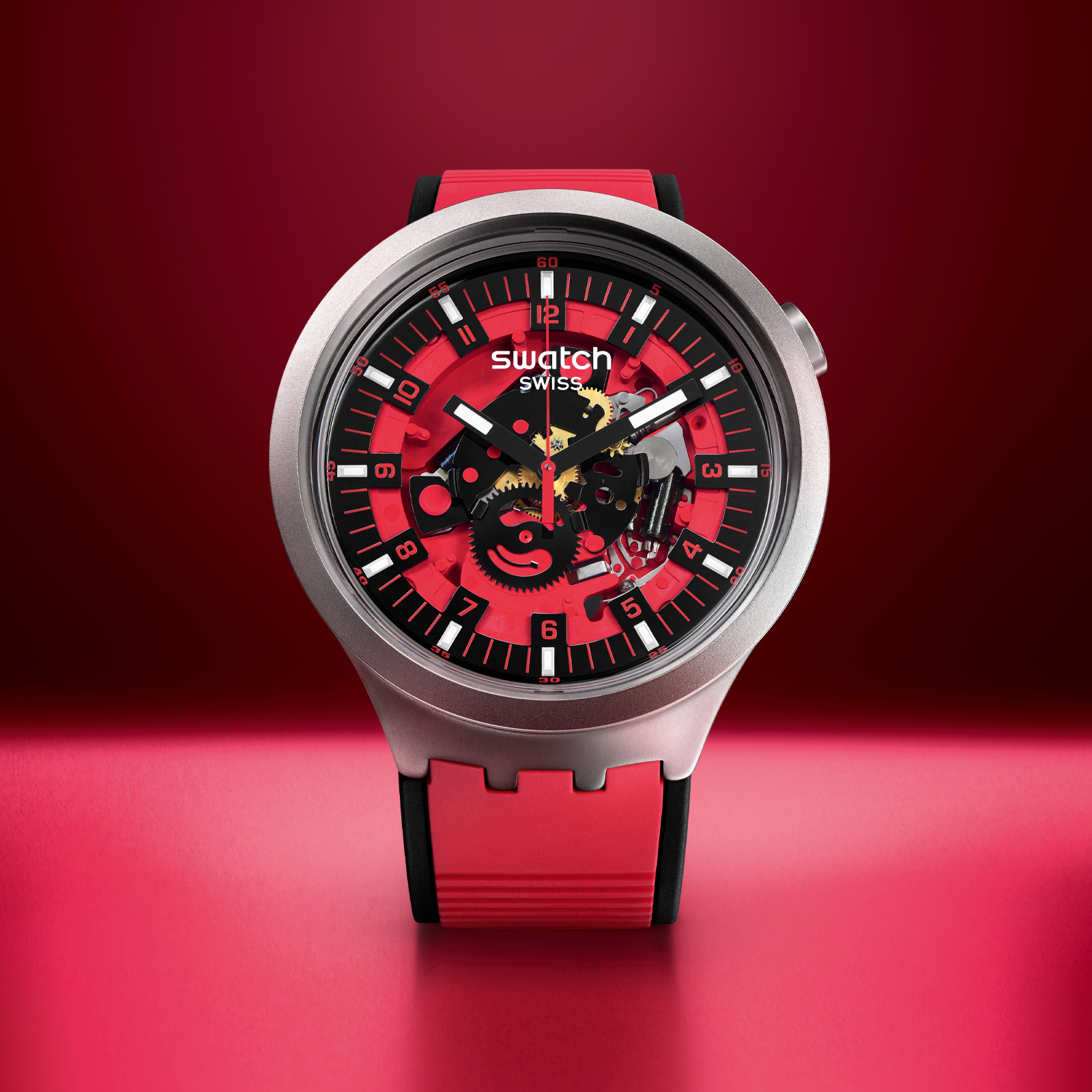 Reloj SWATCH RED JUICY SB07S110 Gris