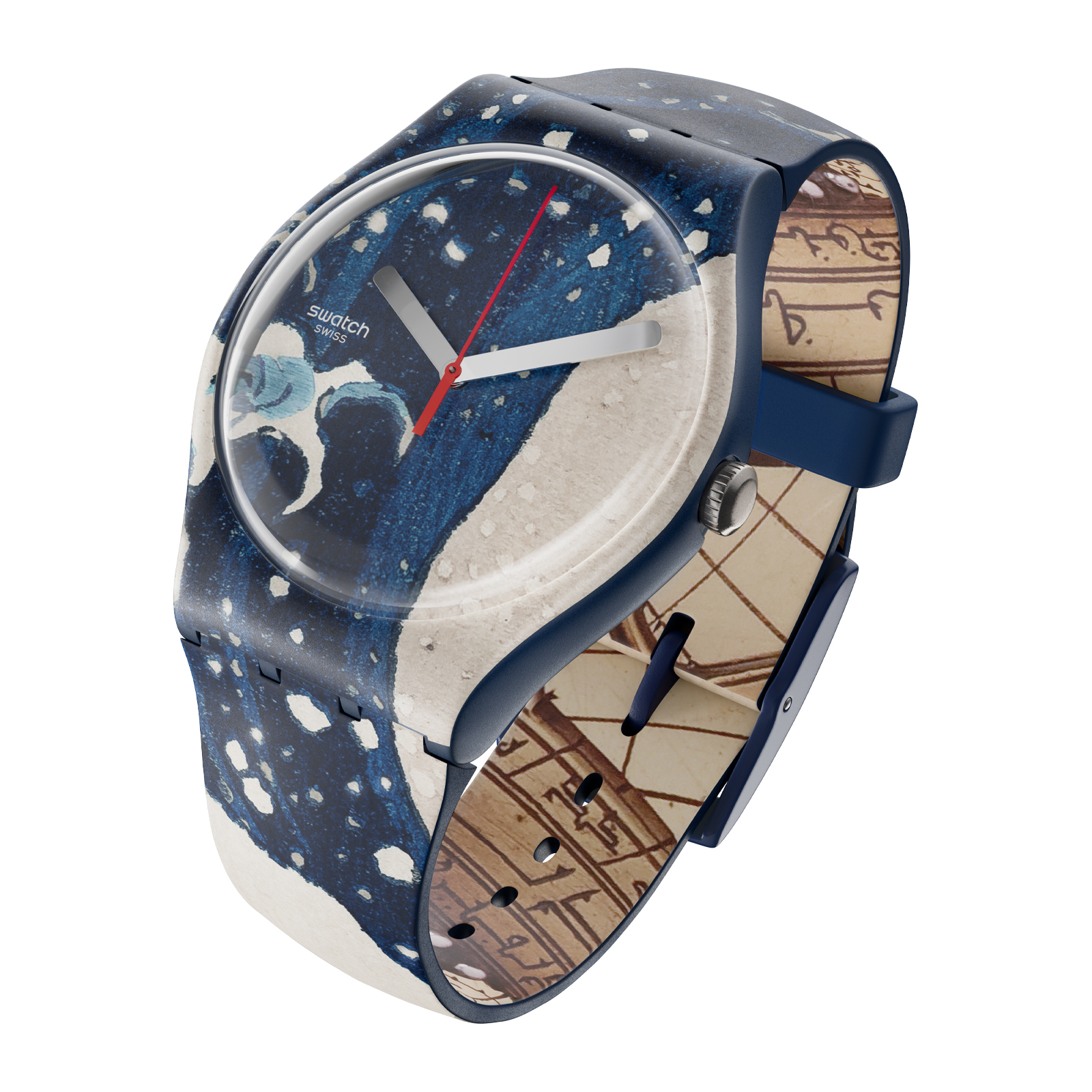 Reloj SWATCH THE GREAT WAVE BY HOKUSAI & ASTROLABE SUOZ351 Multicolor