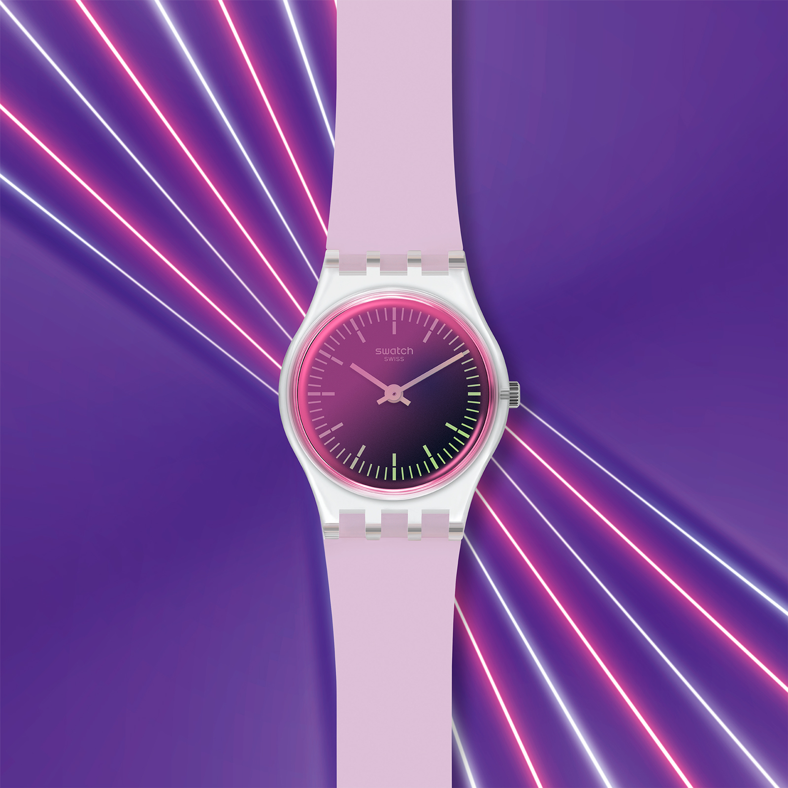 Reloj SWATCH ULTRAVIOLET LK390 Transparente