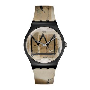Reloj SWATCH UNTITLED BY JEAN-MICHEL BASQUIAT SUOZ355 Negro