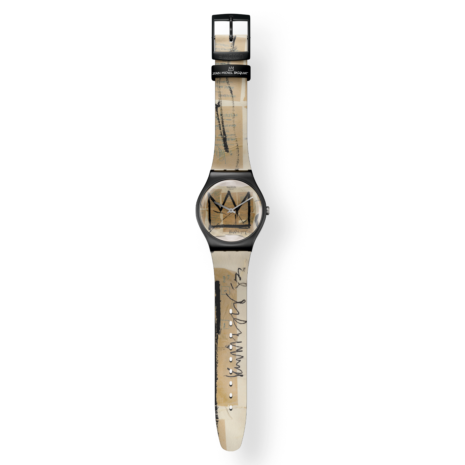 Reloj SWATCH UNTITLED BY JEAN-MICHEL BASQUIAT SUOZ355 Negro