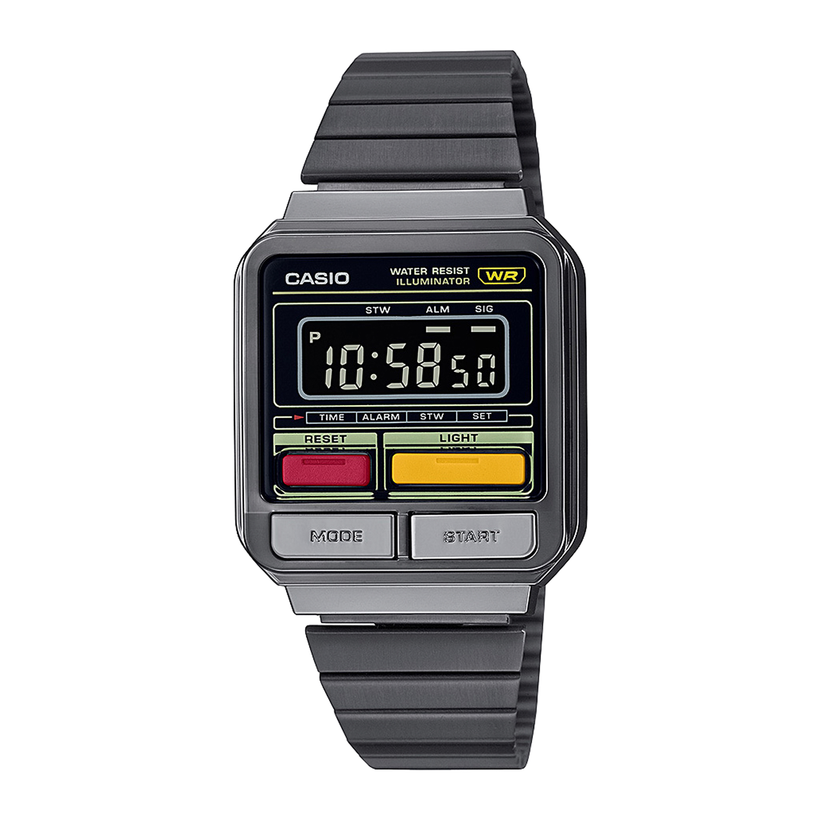 Reloj CASIO A120WEGG-1B Resina Unisex Gris