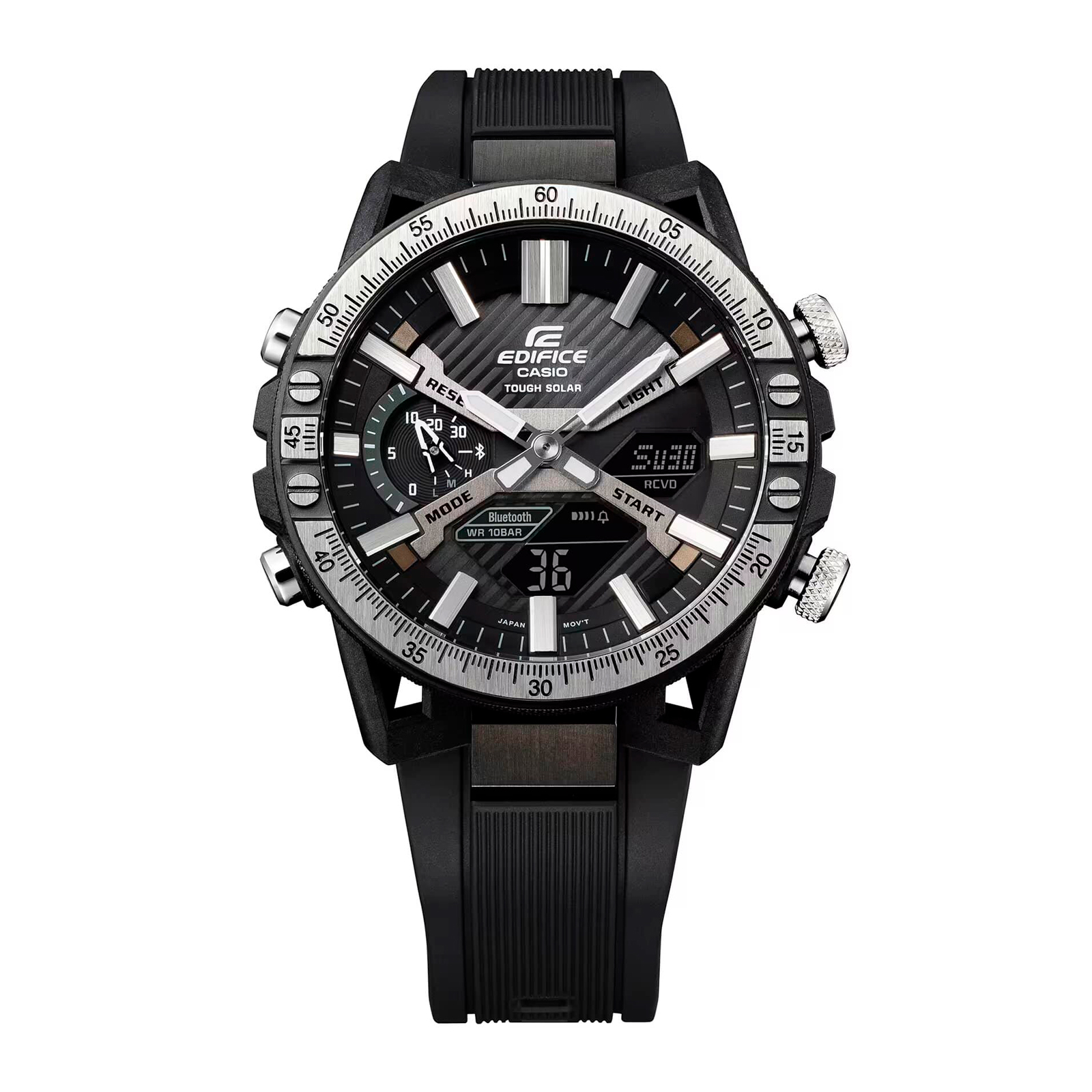 Reloj EDIFICE ECB-2000TP-1A Carbono/Acero Hombre Negro