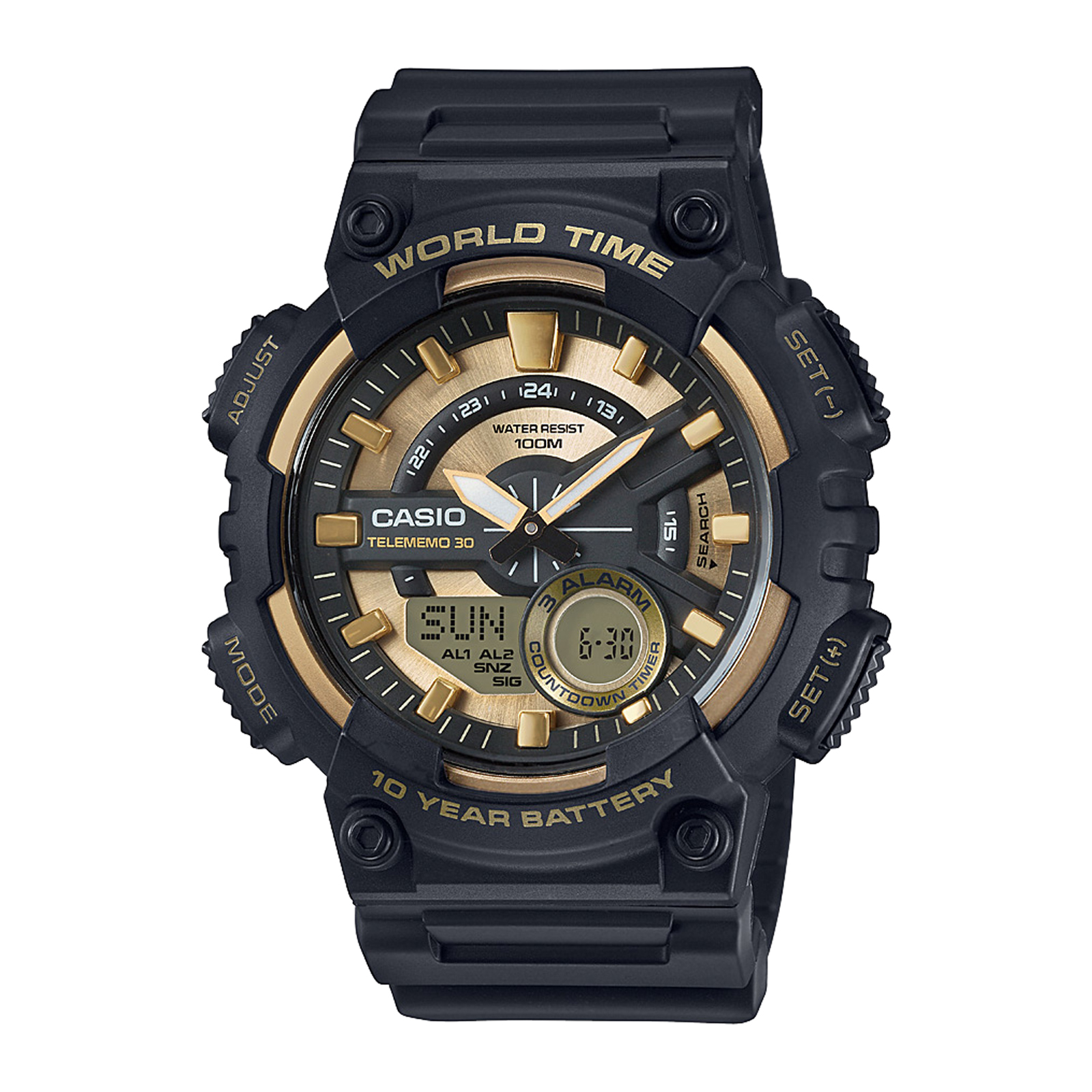 Reloj CASIO AEQ-110BW-9A Resina Juvenil Negro