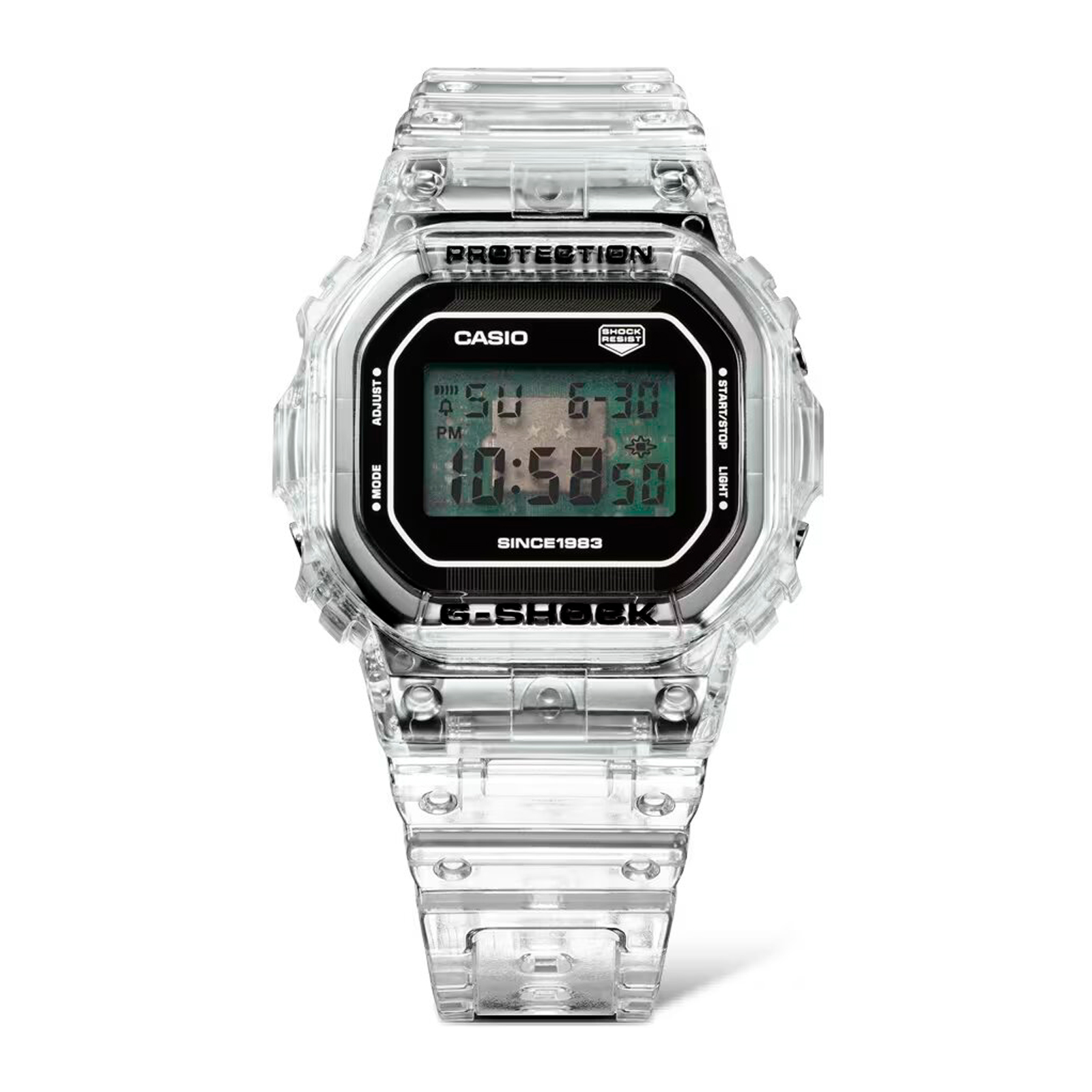 Reloj G-SHOCK DW-5040RX-7D Resina/Acero Hombre Transparente