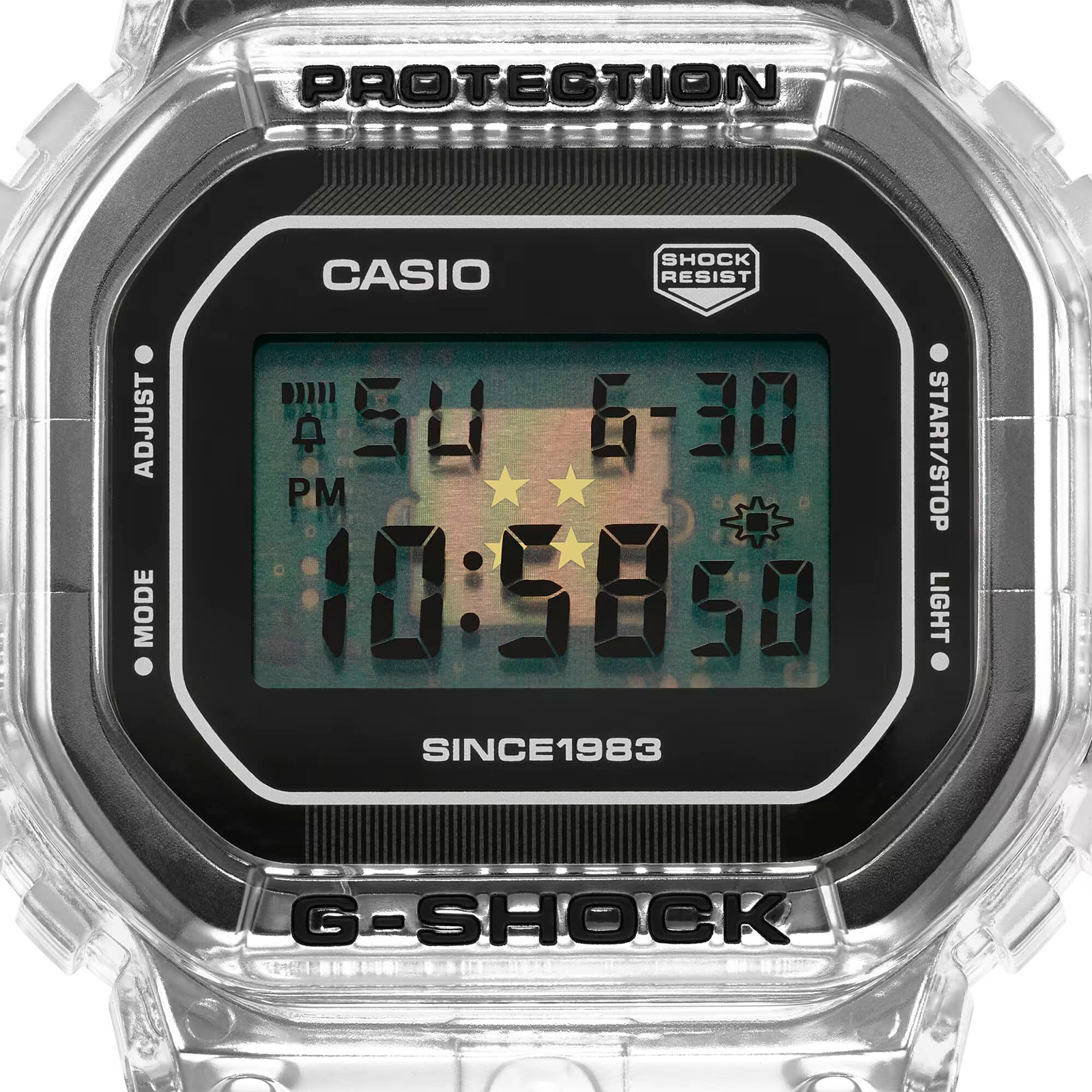Reloj G-SHOCK DW-5040RX-7D Resina/Acero Hombre Transparente