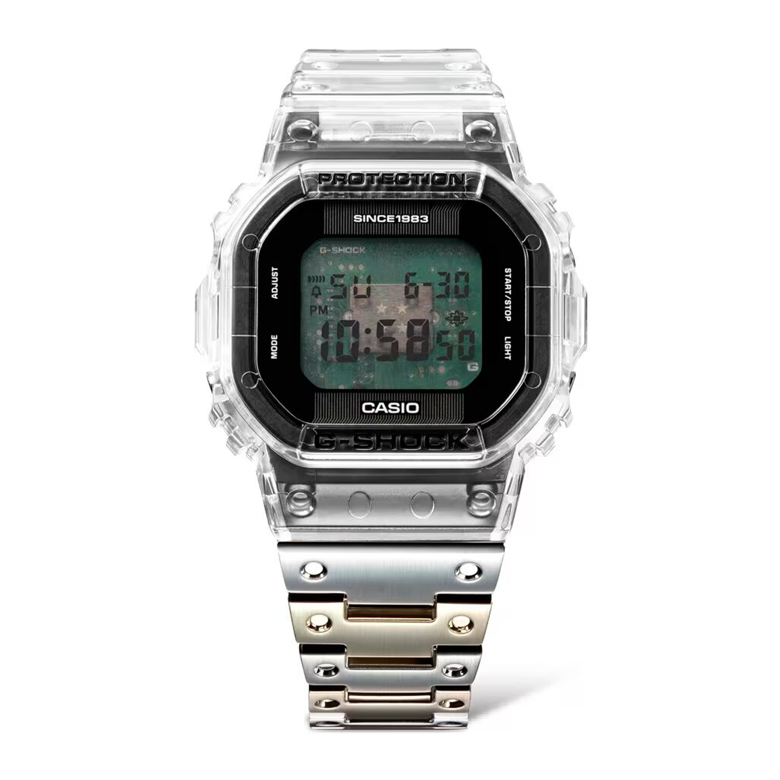 Reloj G-SHOCK DWE-5640RX-7D Carbono/Resina Hombre Transparente