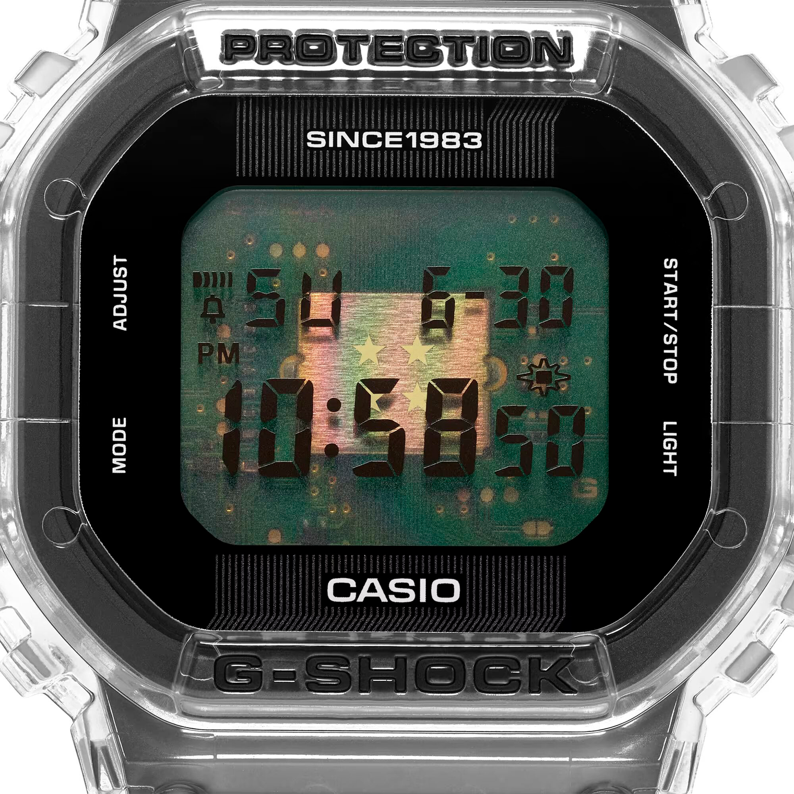 Reloj G-SHOCK DWE-5640RX-7D Carbono/Resina Hombre Transparente