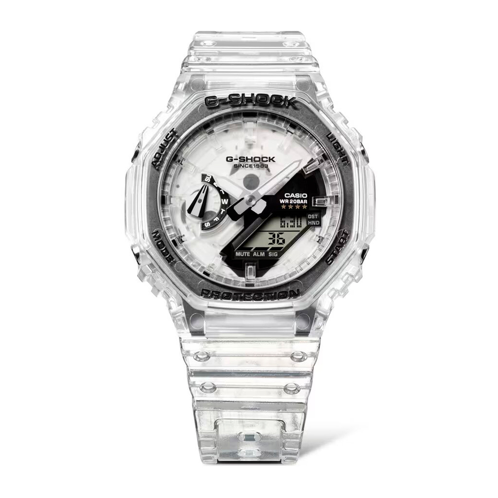 Reloj G-SHOCK GA-2140RX-7A Carbono/Resina Hombre Transparente