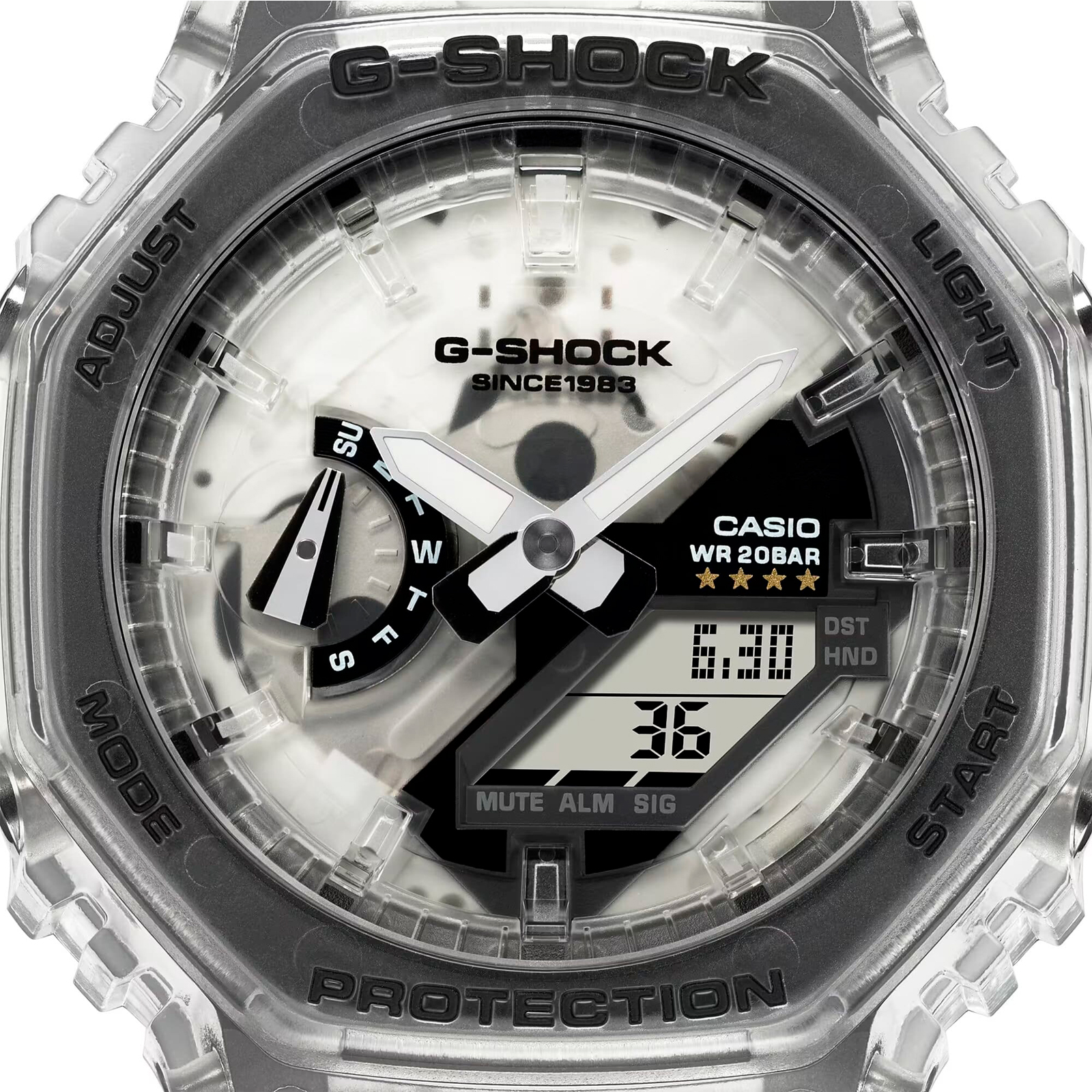 Reloj G-SHOCK GA-2140RX-7A Carbono/Resina Hombre Transparente