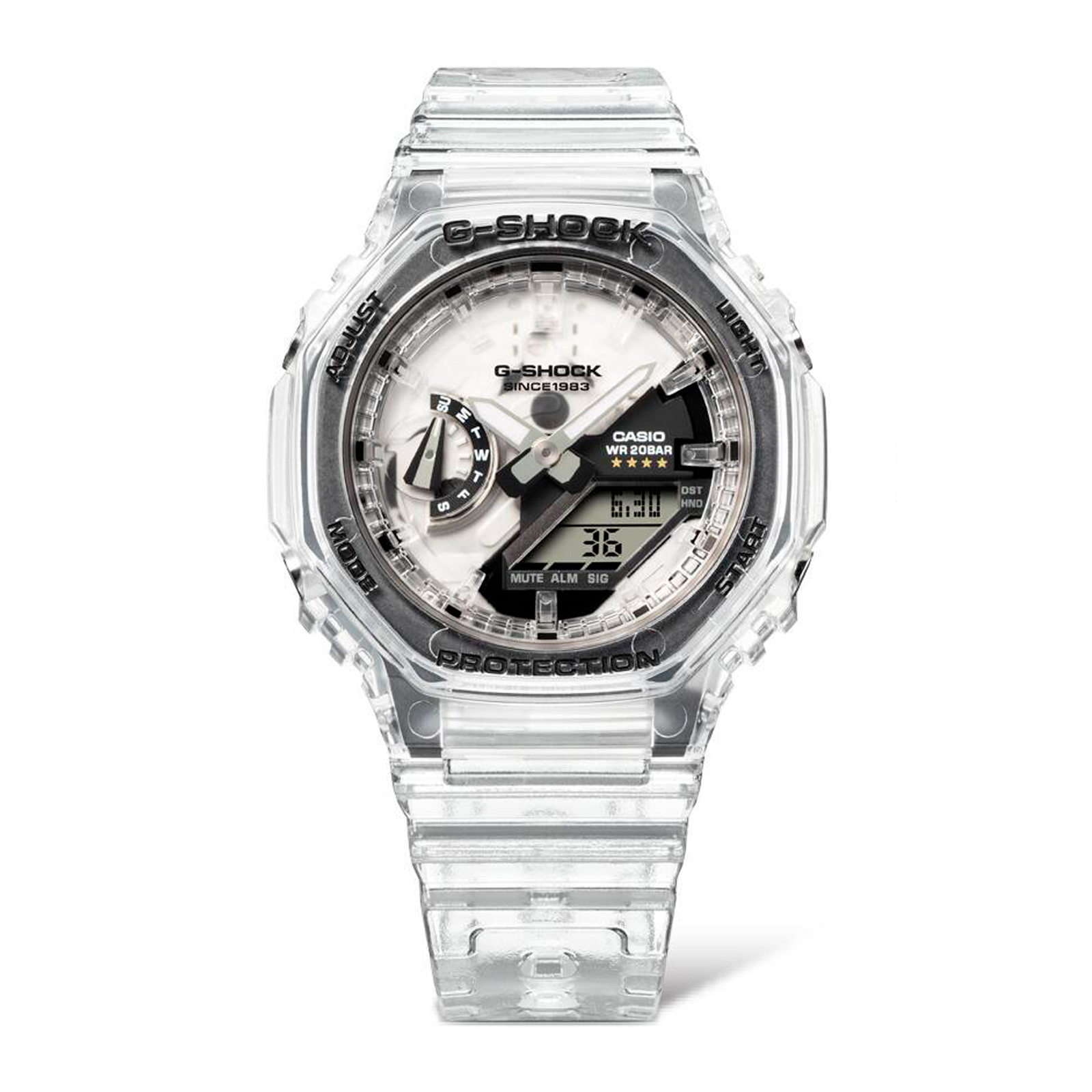 Reloj G-SHOCK GMA-S2140RX-7A Carbono/Resina Mujer Transparente