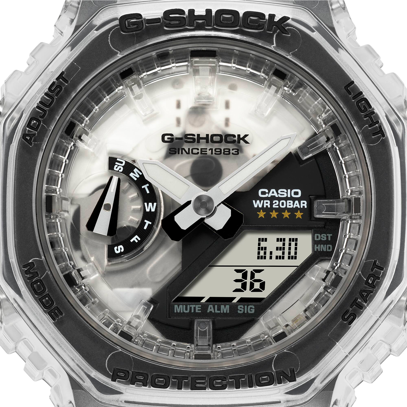 Reloj G-SHOCK GMA-S2140RX-7A Carbono/Resina Mujer Transparente