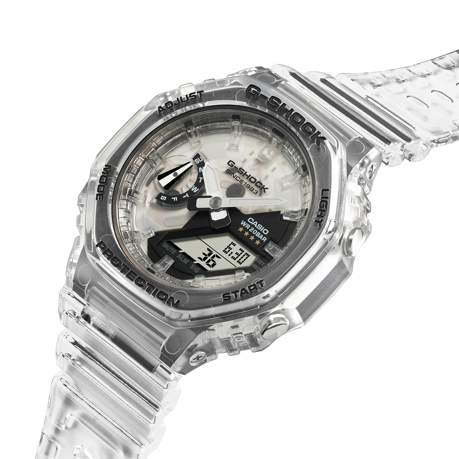 Reloj G-SHOCK GMA-S2140RX-7A Carbono/Resina Mujer Transparente