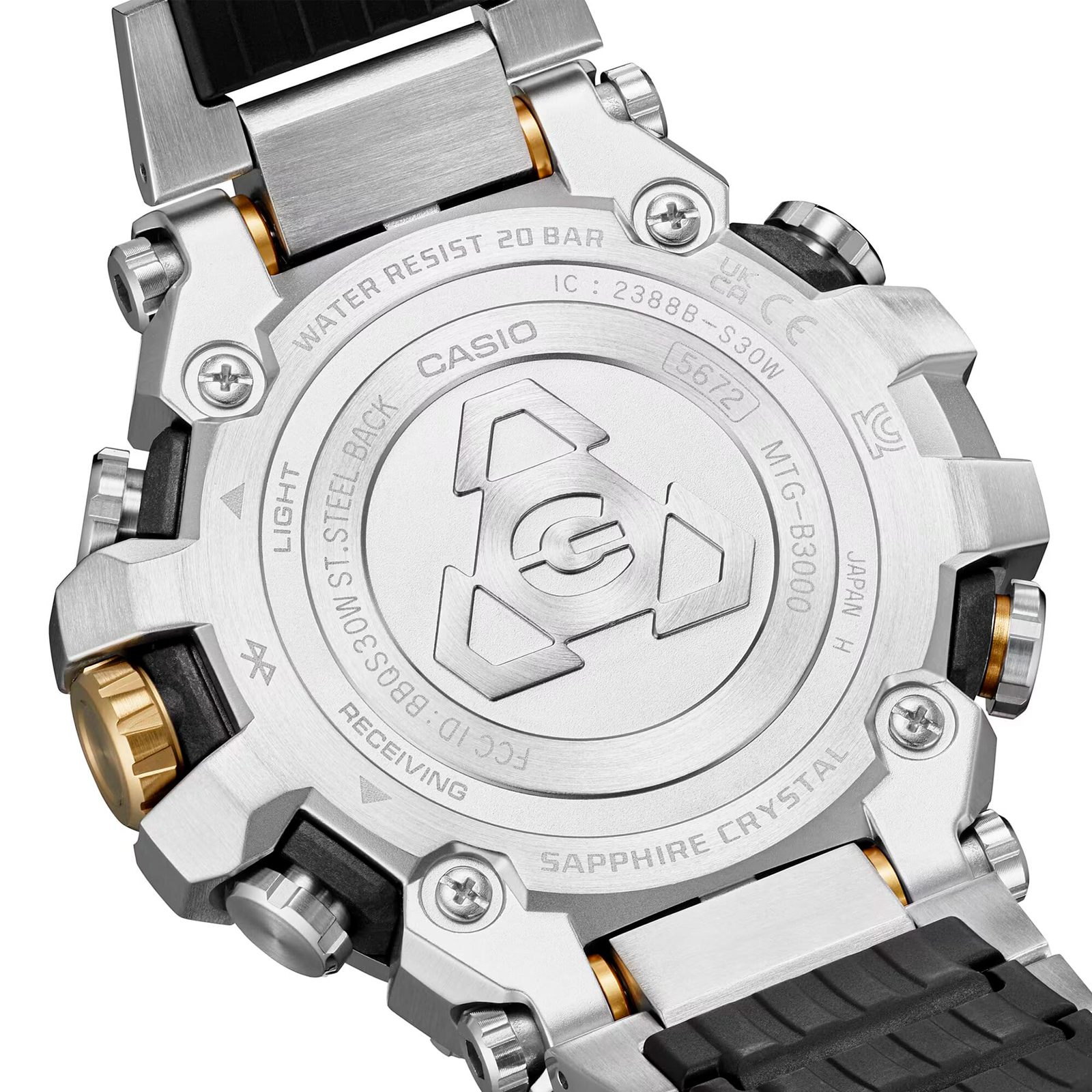 Reloj G-SHOCK MTG-B3000D-1A9 Resina/Acero Hombre Plateado