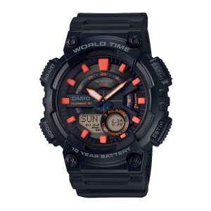 Reloj CASIO AEQ-110W-1A2 Resina Juvenil Negro