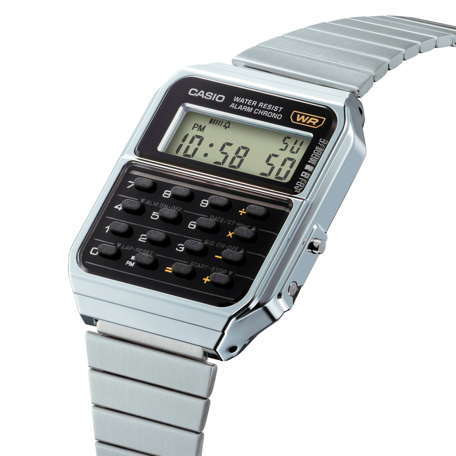 Reloj CASIO CA-500WE-1A Resina/Cromado Juvenil Plateado