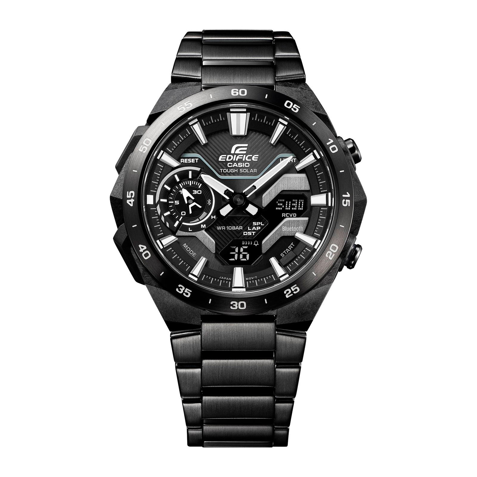 Reloj EDIFICE ECB-2200DC-1A Carbono/Acero Hombre Negro