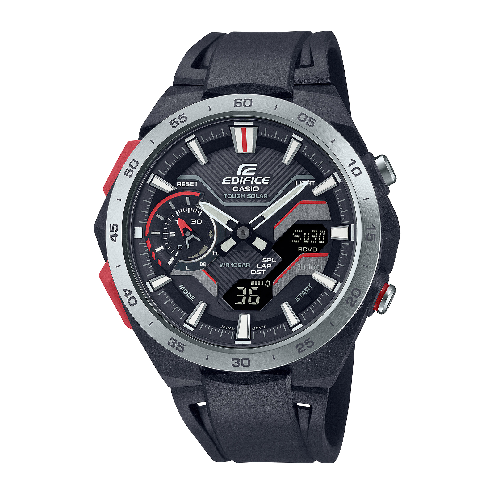 Reloj EDIFICE ECB-2200P-1A Carbono/Acero Hombre Negro - Btime