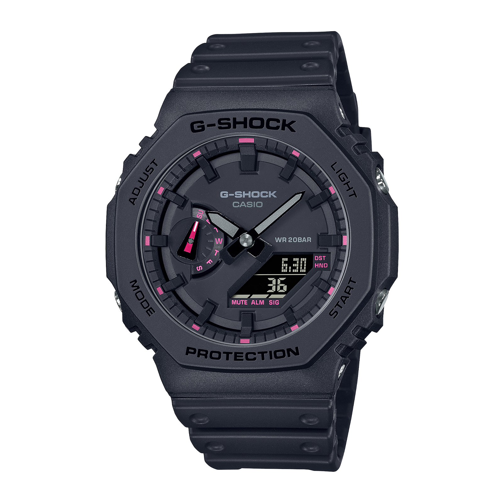 Reloj G-SHOCK GA-2100P-1A Carbono/Resina Unisex Negro