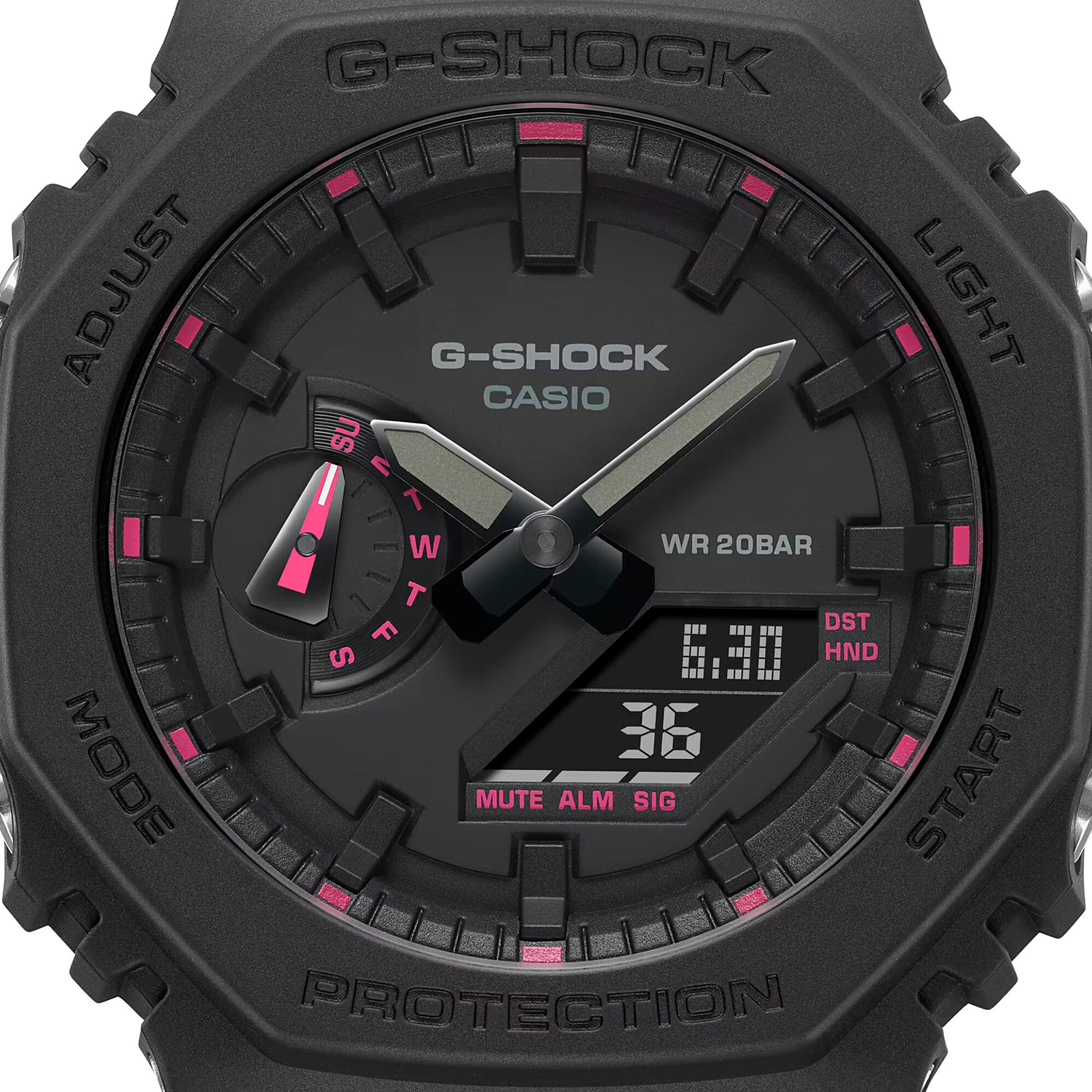 Reloj G-SHOCK GA-2100P-1A Carbono/Resina Unisex Negro