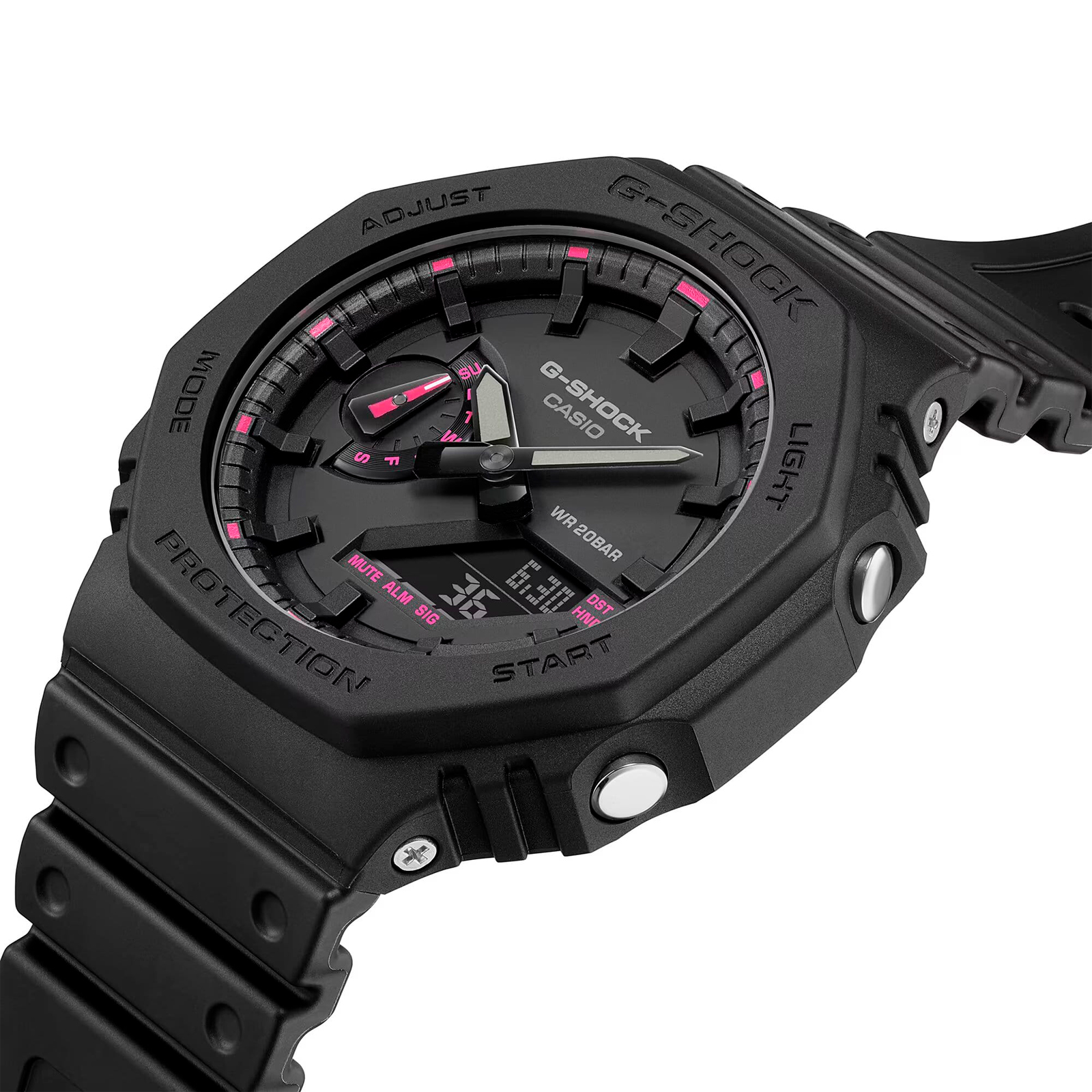 Reloj G-SHOCK GA-2100P-1A Carbono/Resina Unisex Negro