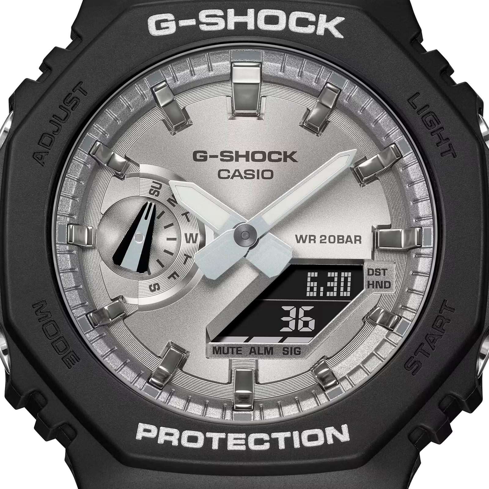 Reloj G-SHOCK GA-2100SB-1A Carbono/Resina Hombre Negro